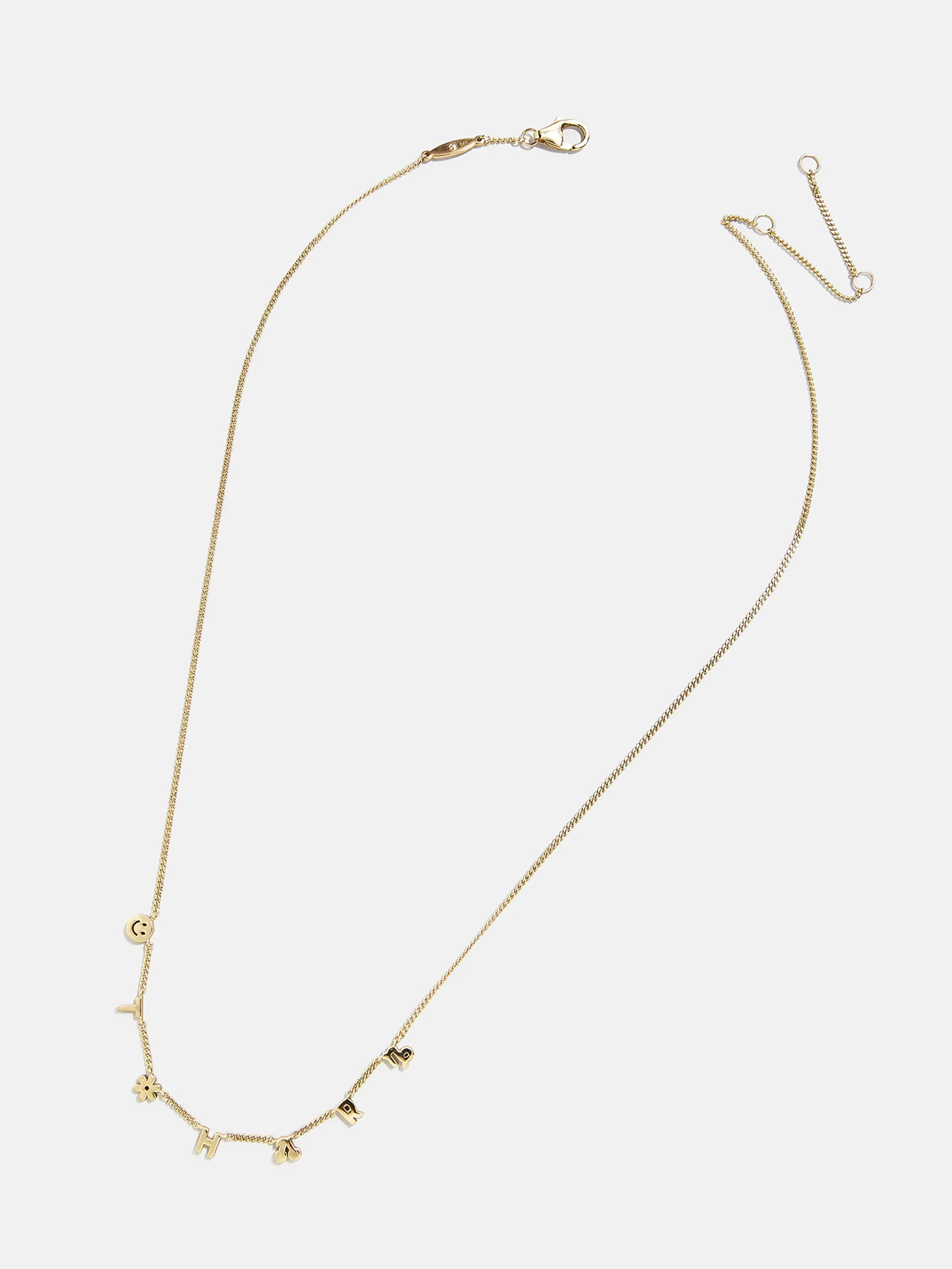 Mini 14K Gold Custom Icon Necklace - 14K Gold - Image 6