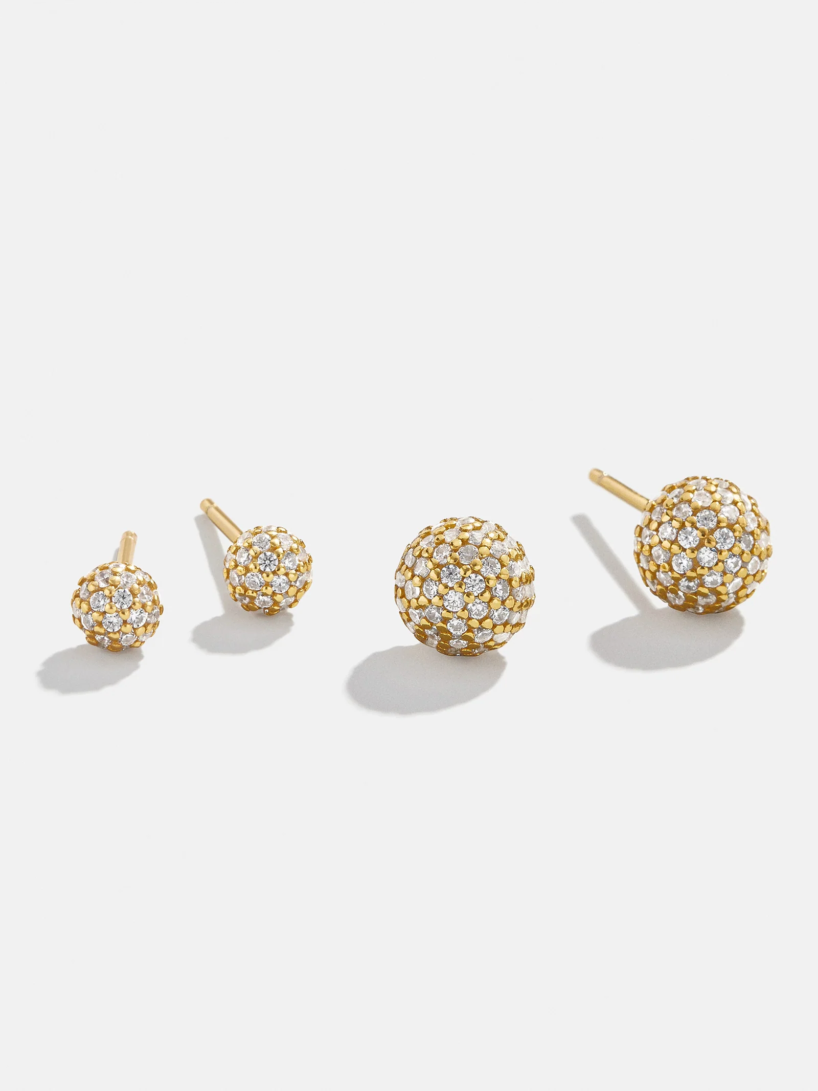 Dorothea 18K Gold Earrings - Gold/Pavé - Image 5