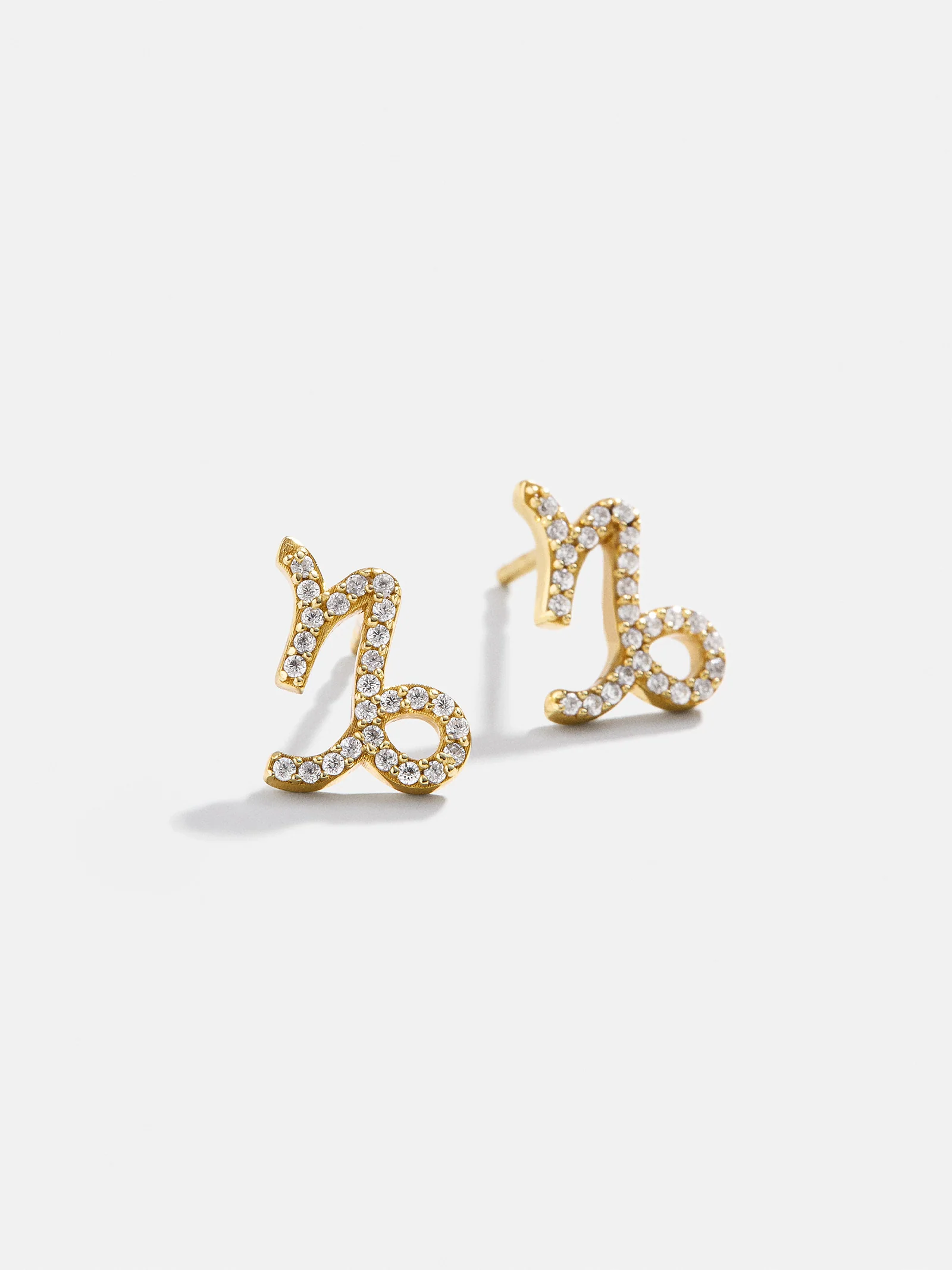 18K Gold Zodiac Earrings - 18K Gold. Pavé Cubic Zirconia Stones - Image 9