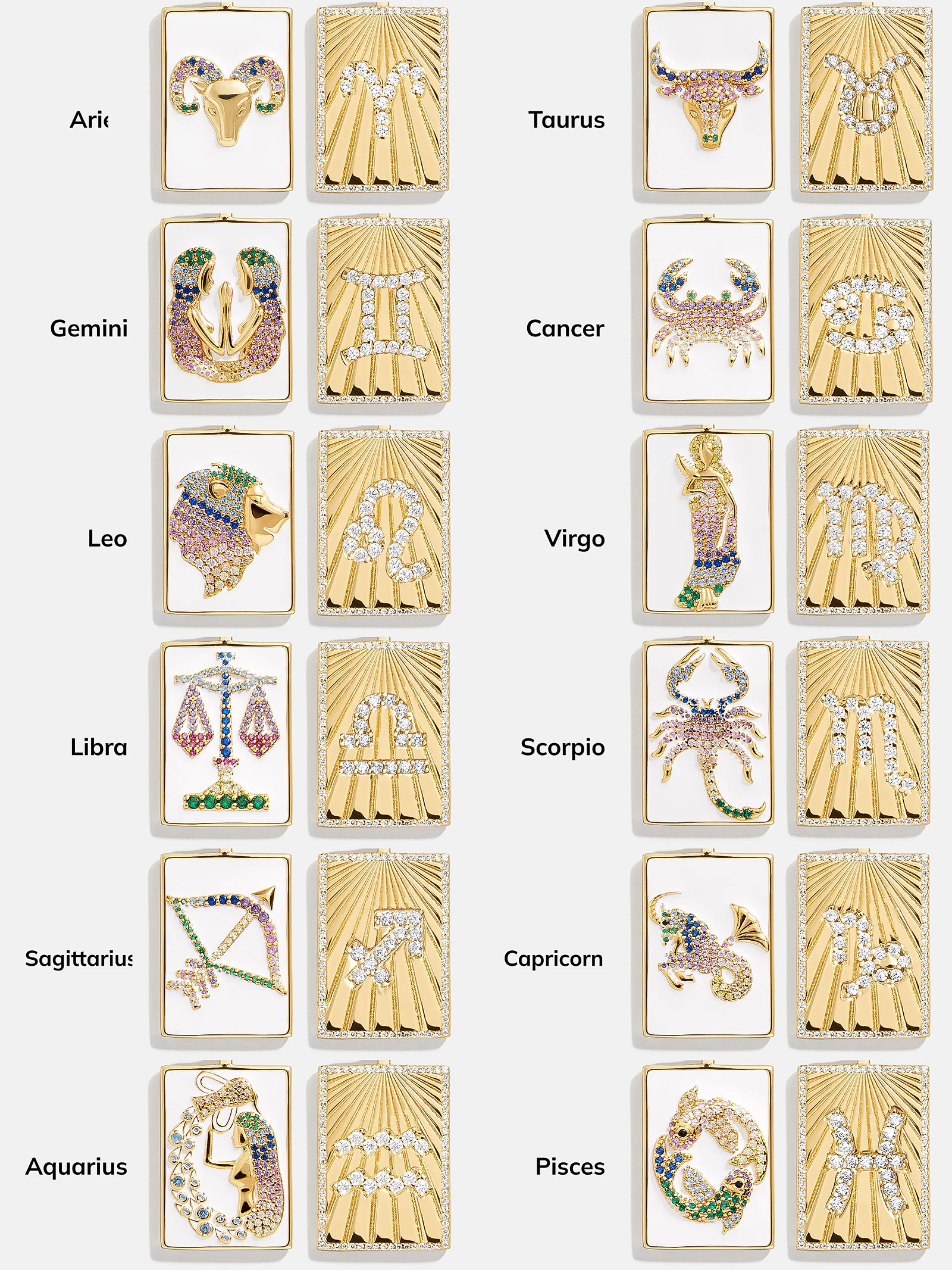 Reversible 18K Gold Zodiac Pendant Necklace - Aries - Image 9