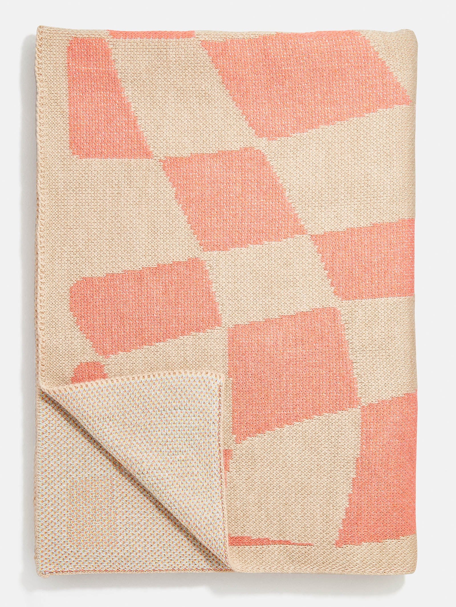 3D Check Custom Blanket - Beige/Multi - Image 3