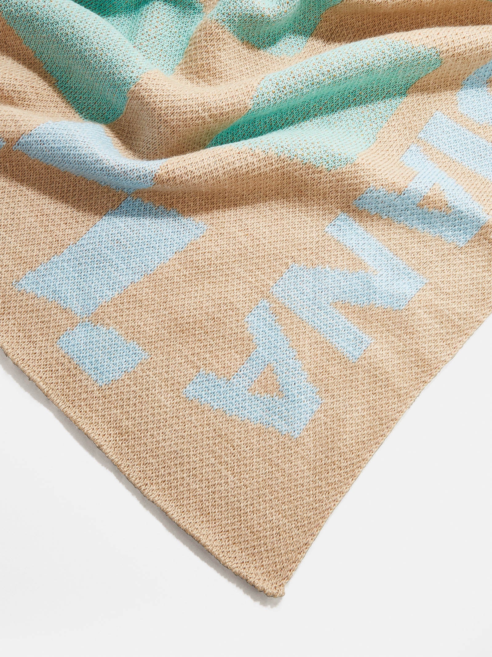 3D Check Custom Blanket - Beige/Multi - Image 4