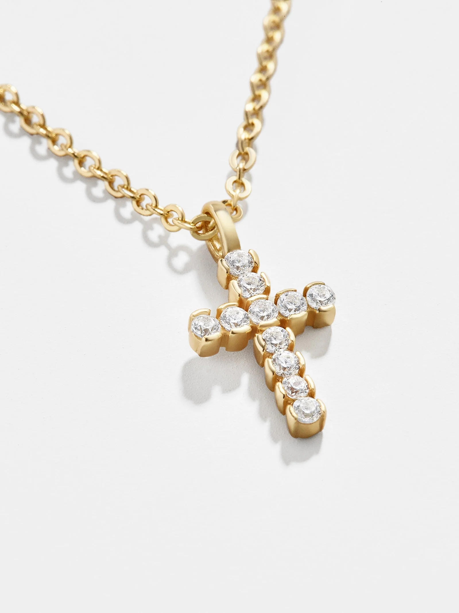 Agape 18K Gold Necklace - Gold/Pavé - Image 3