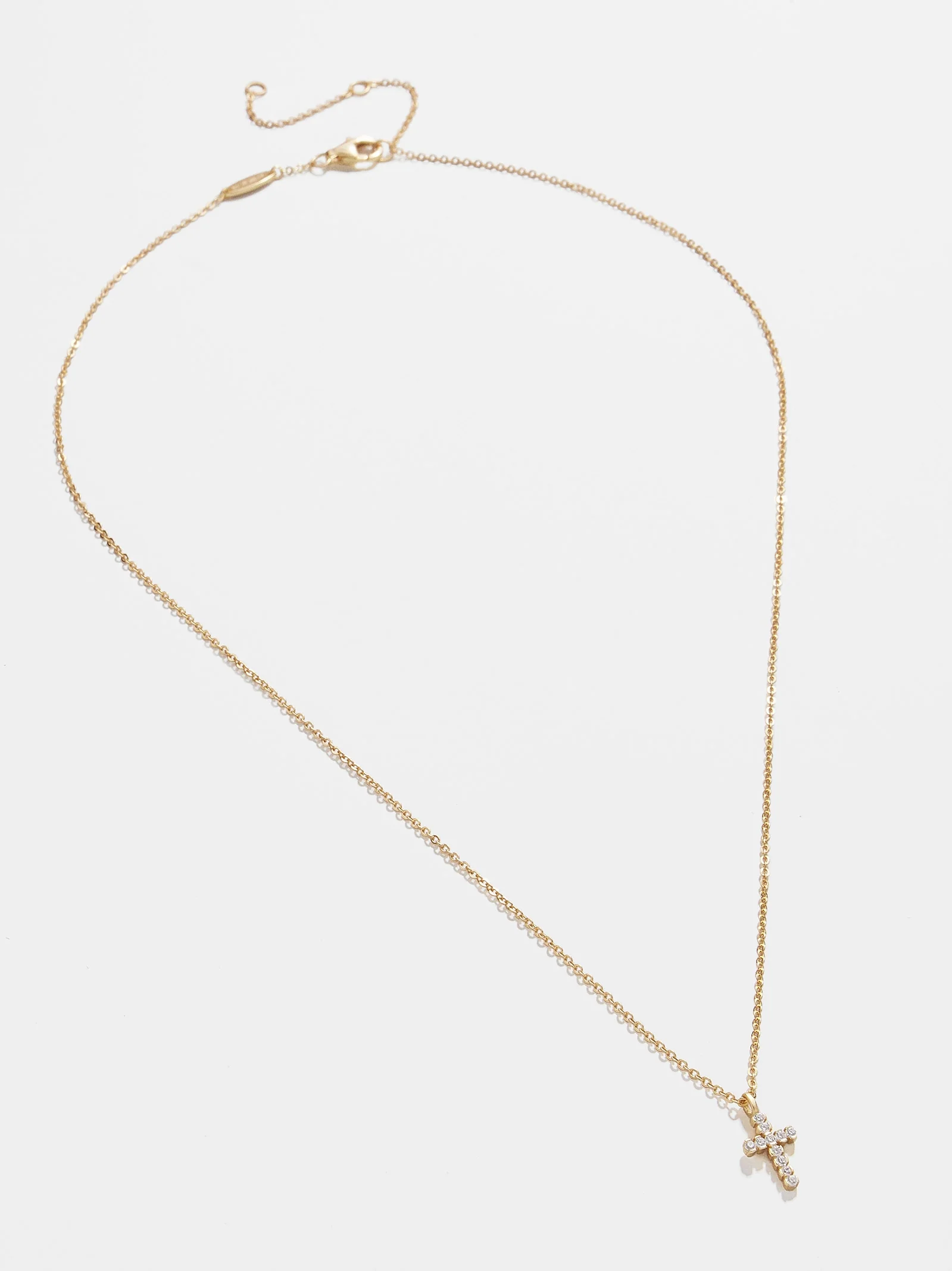 Agape 18K Gold Necklace - Gold/Pavé - Image 4