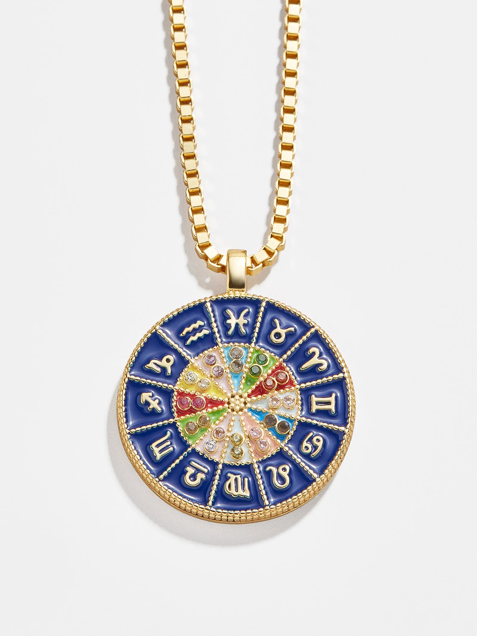 18K Gold Reversible Medallion Necklace - Astro - Image 4