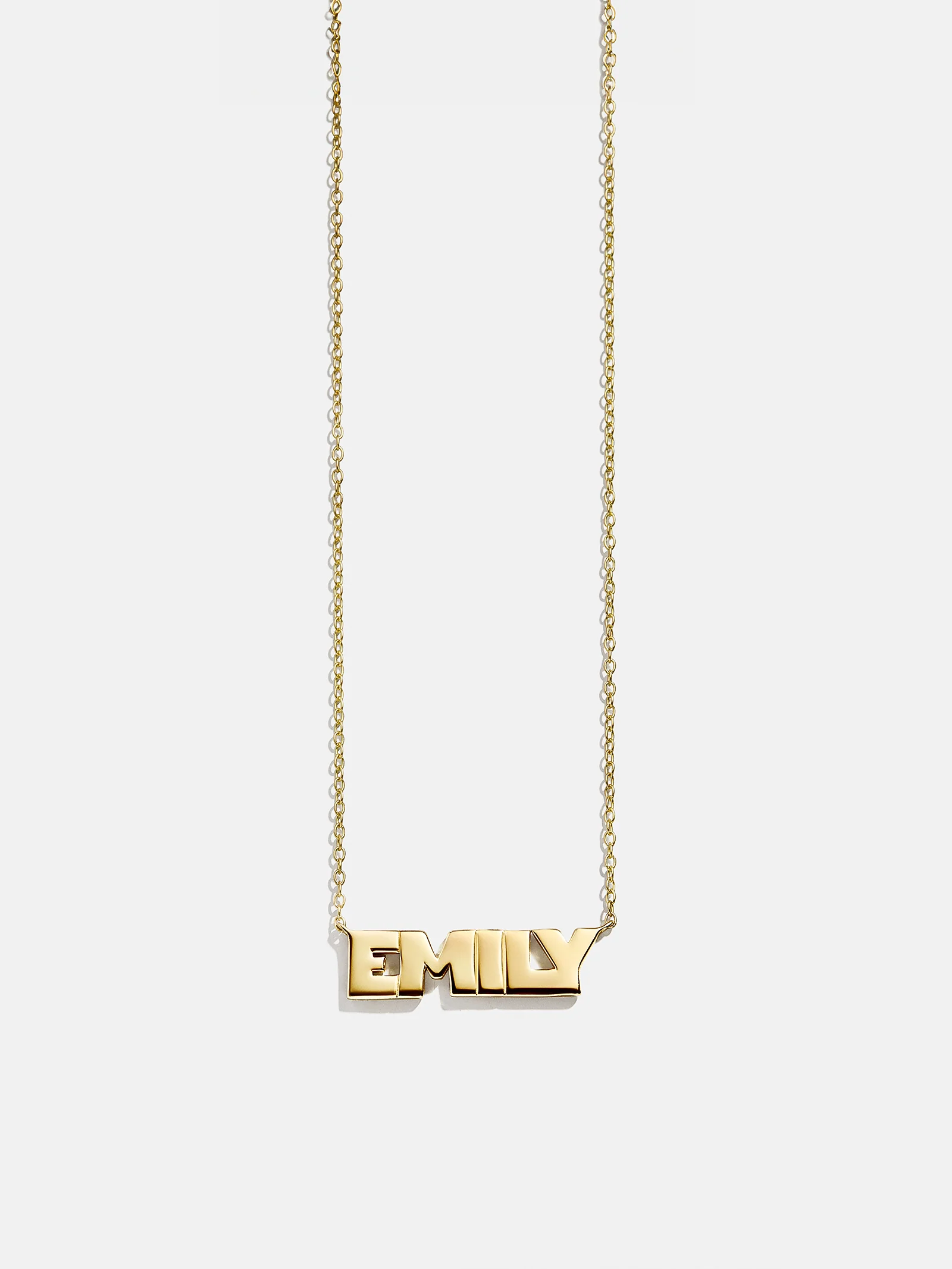 14K Gold Custom Nameplate Necklace - Bold - Image 3
