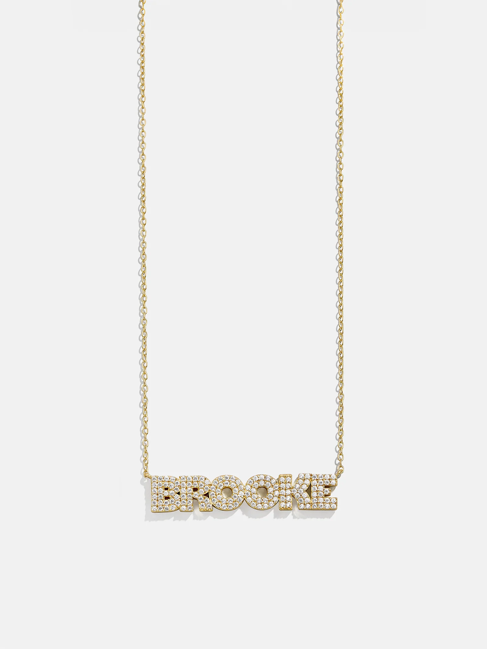 14K Gold Custom Nameplate Necklace - Bold - Image 5