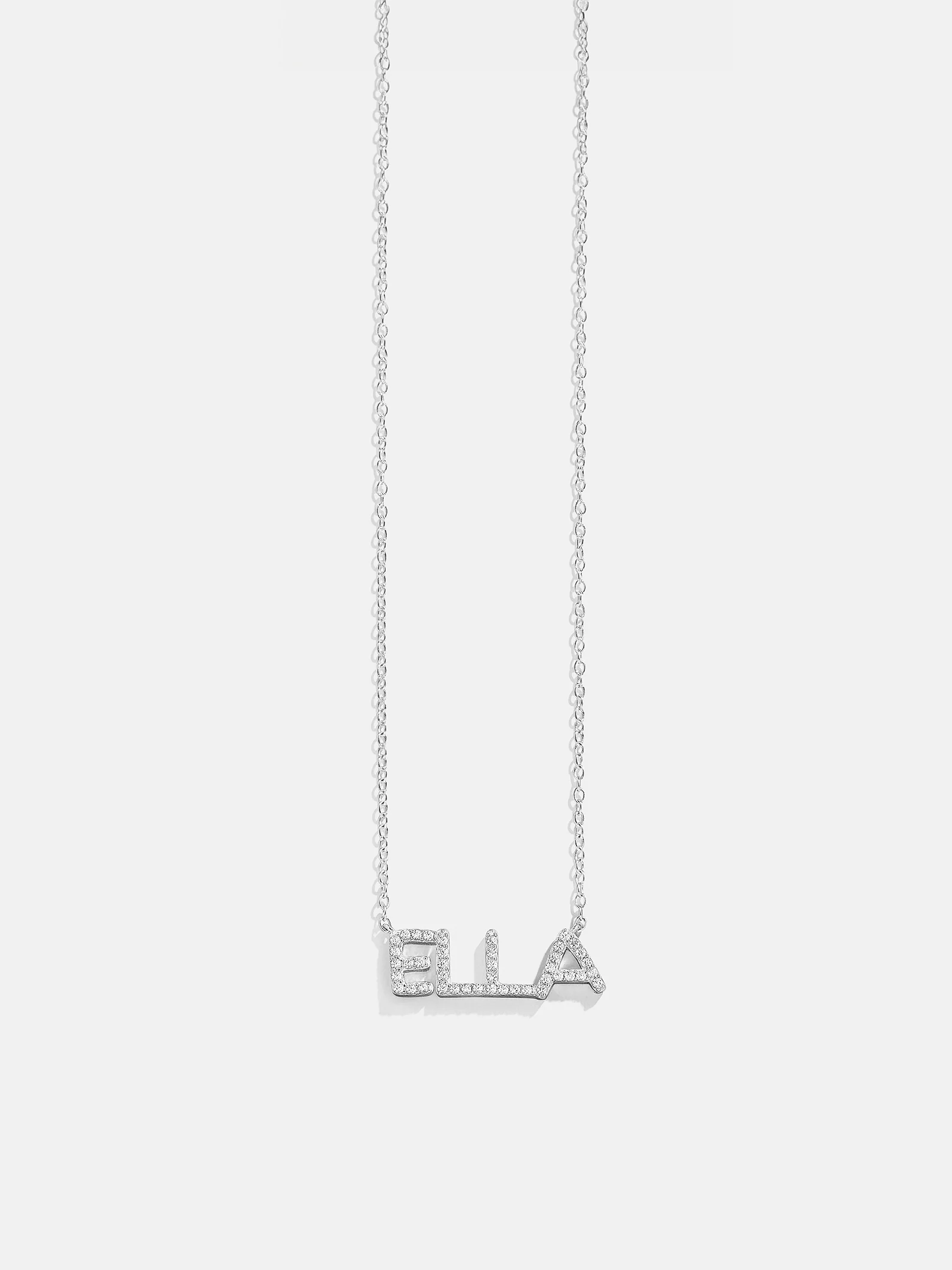 14K Gold Custom Nameplate Necklace - Organic - Image 9