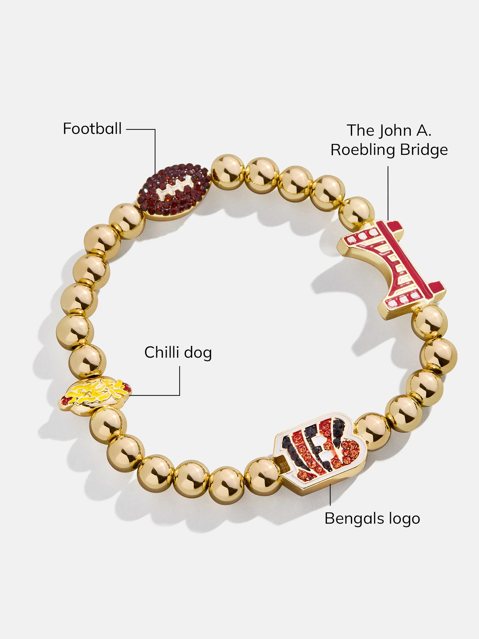 NFL Pisa Charm Bracelet - Cincinnati Bengals - Image 3