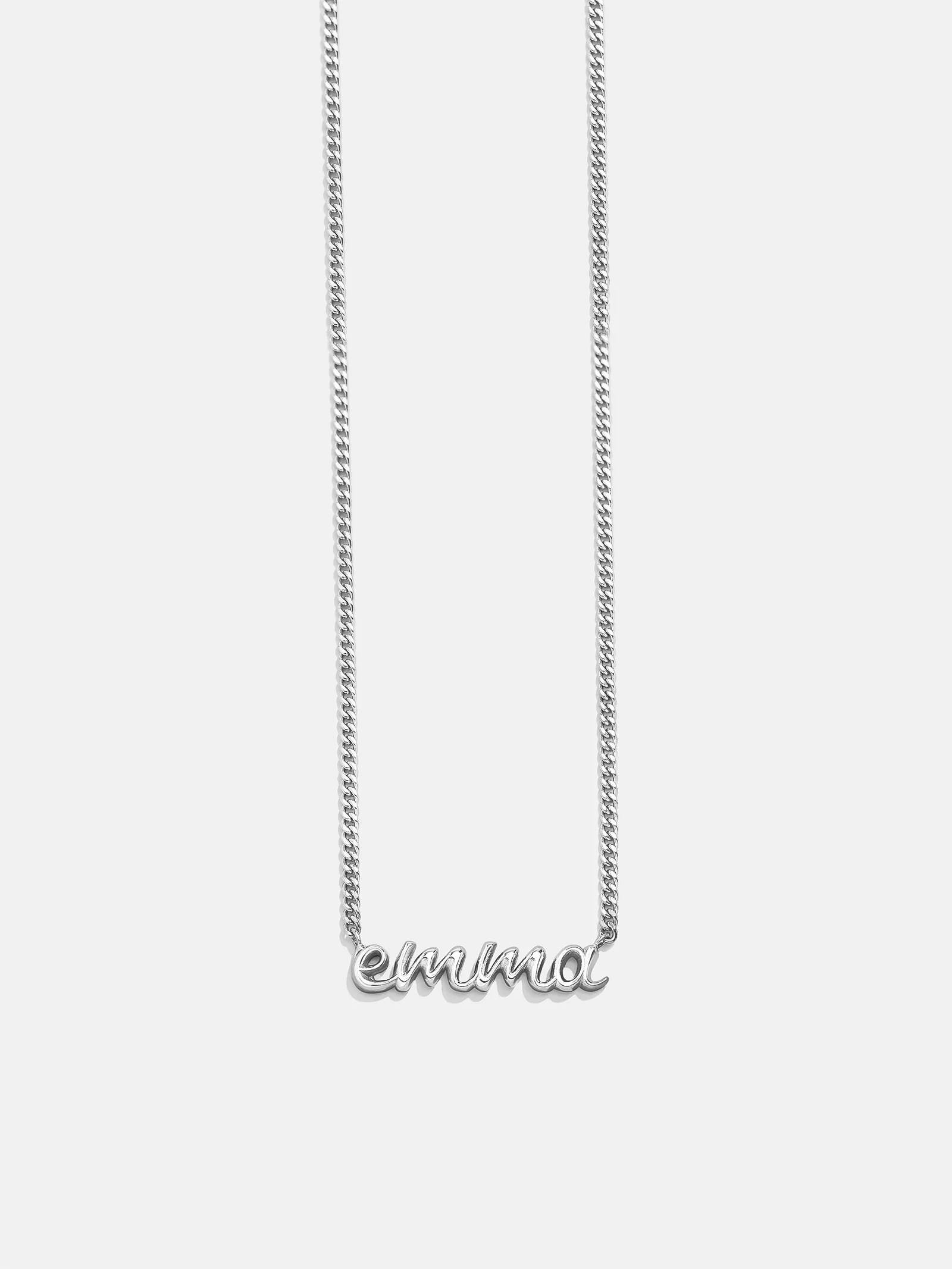 14K Gold Custom Nameplate Necklace - 3D Script - Image 5