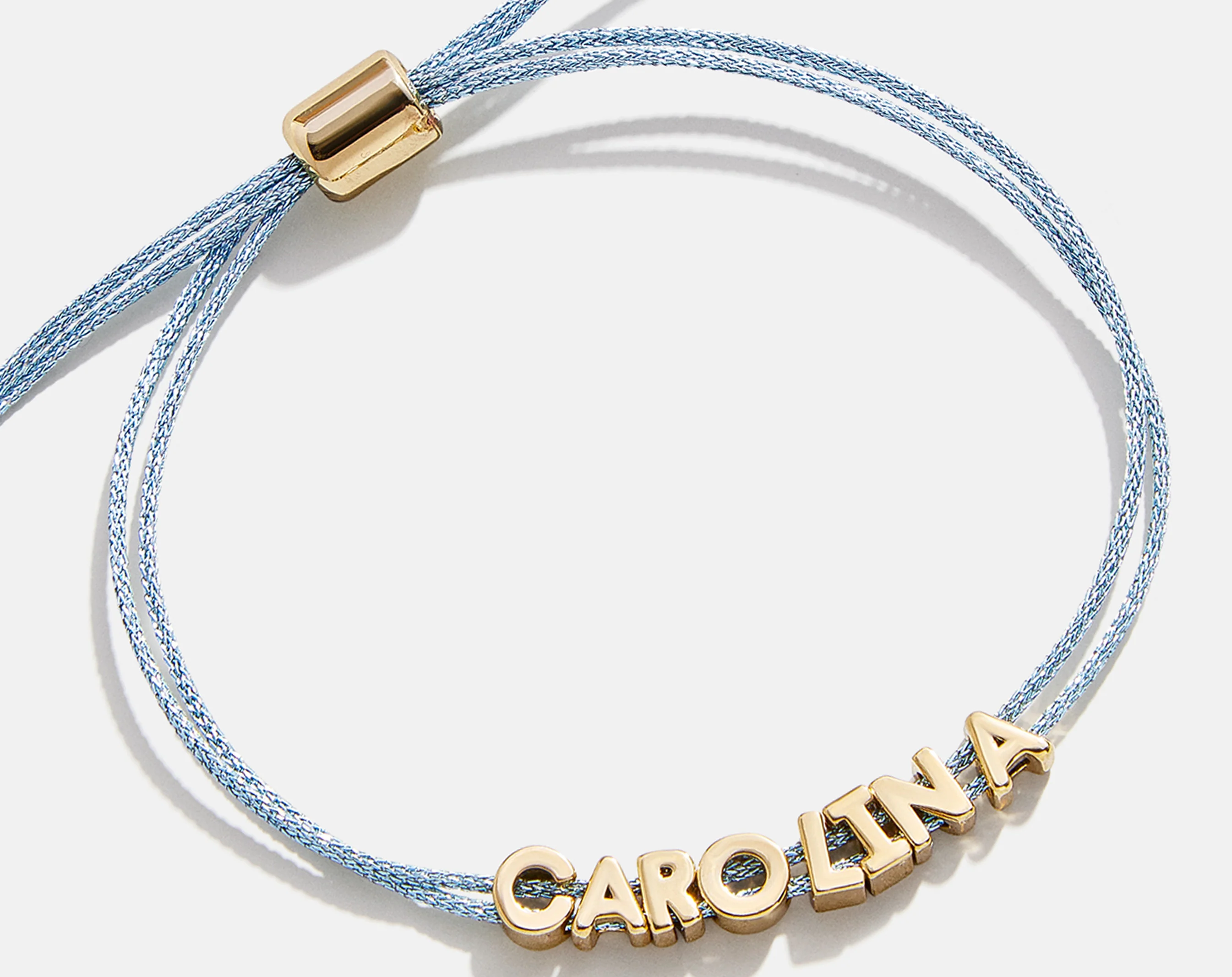 Custom Cord Bracelet - Light Blue - Image 3