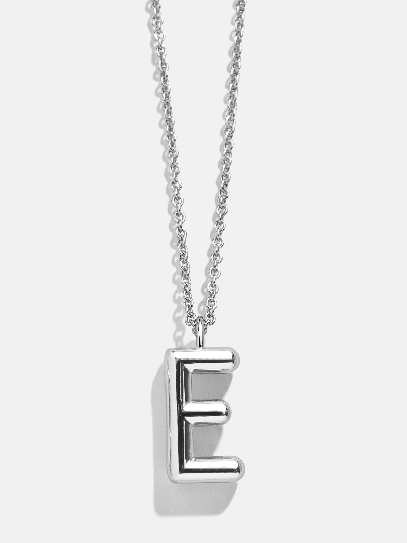 Classic Silver Initial Necklace - Silver - Image 7