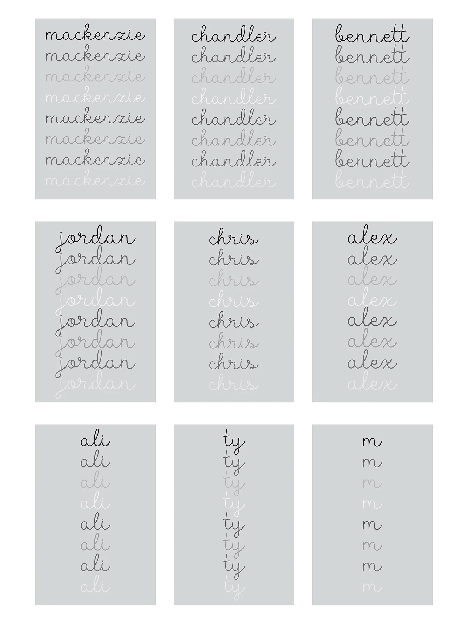 Script Ombre Name Custom Blanket - Denim/Light Blue - Image 7