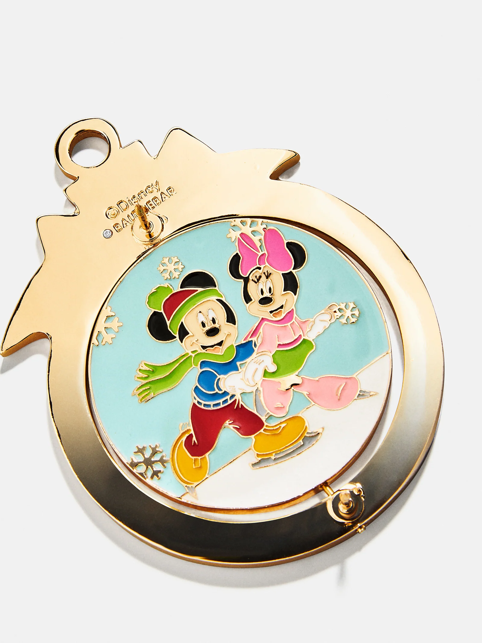 Disney Mickey & Minnie Mouse Reversible Christmas Pin - Mickey Mouse & Minnie Mouse - Image 4