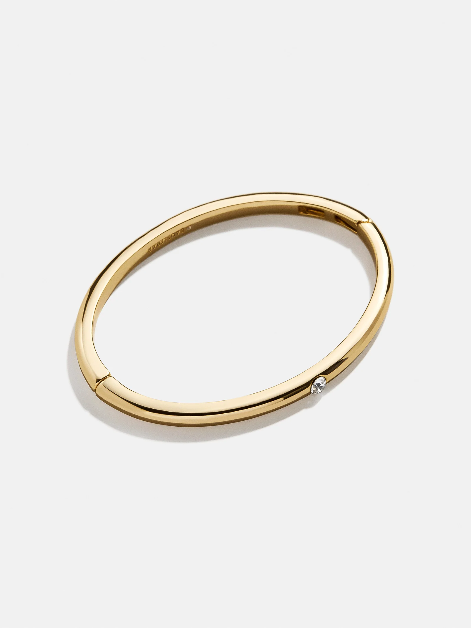 Nadia Classic Hinge Bangle - Classic Thin Gold Single Bezel - Image 3