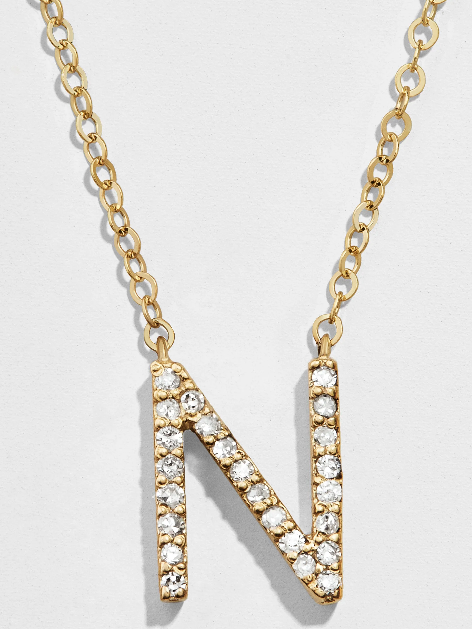14K Gold Diamond Initial Necklace - Image 17