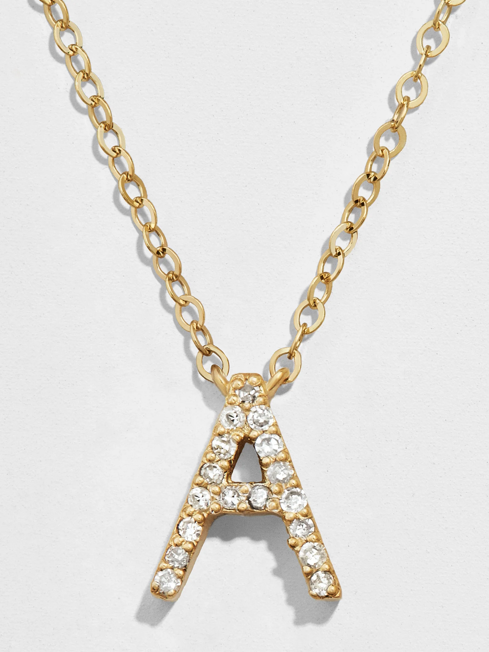 14K Gold Diamond Initial Necklace - Image 3
