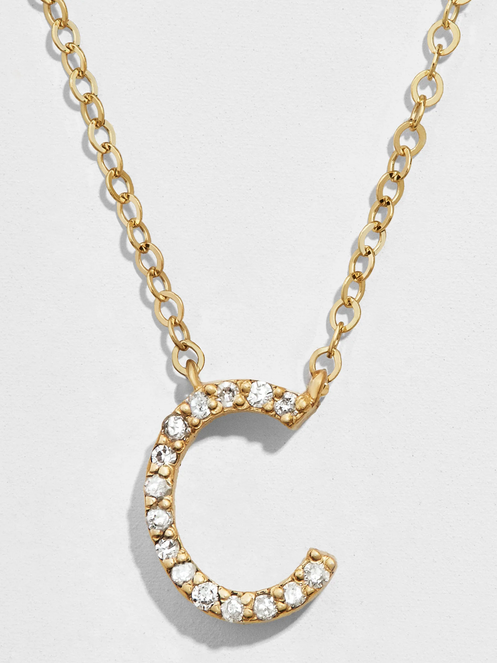 14K Gold Diamond Initial Necklace - Image 5