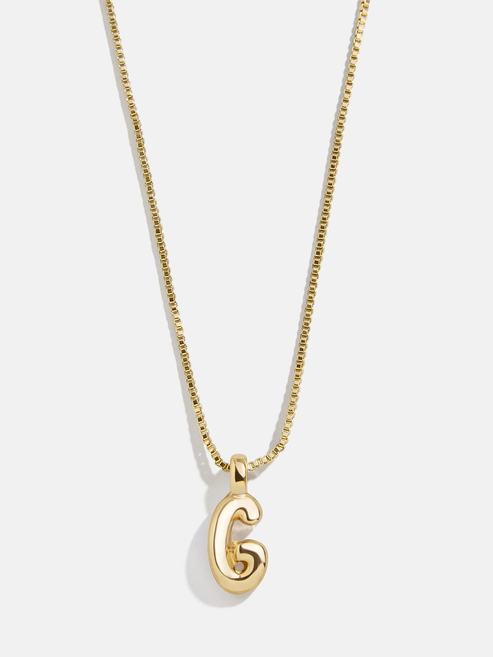 Gwen Mini Bubble Initial Necklace - Gold - Image 10