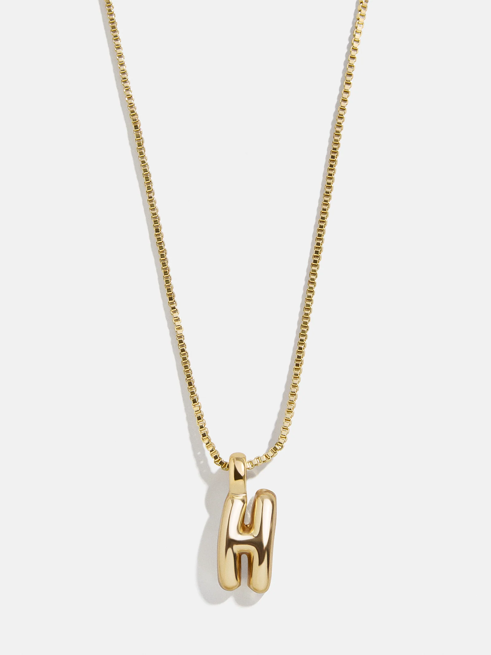 Gwen Mini Bubble Initial Necklace - Gold - Image 11