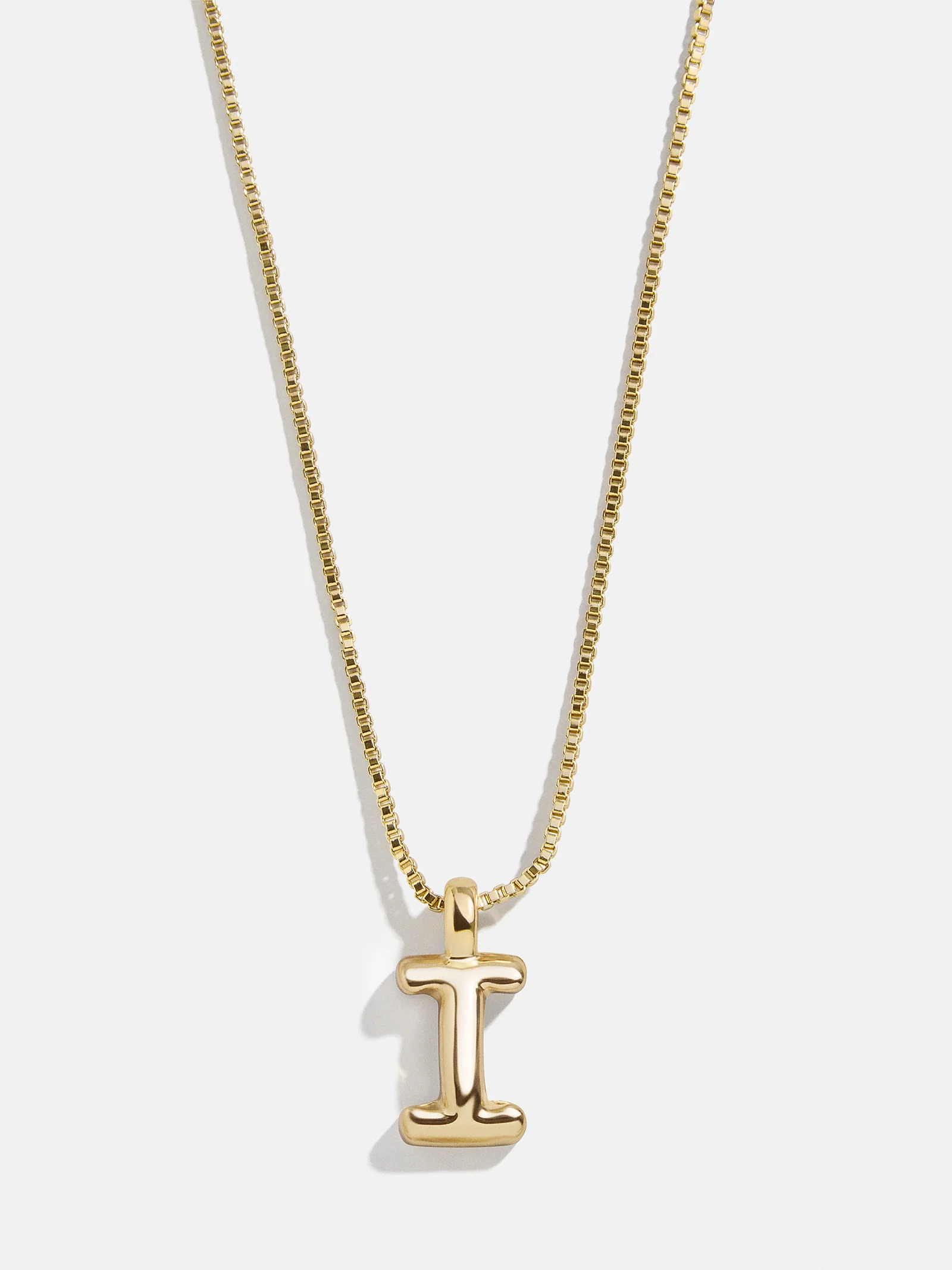 Gwen Mini Bubble Initial Necklace - Gold - Image 12