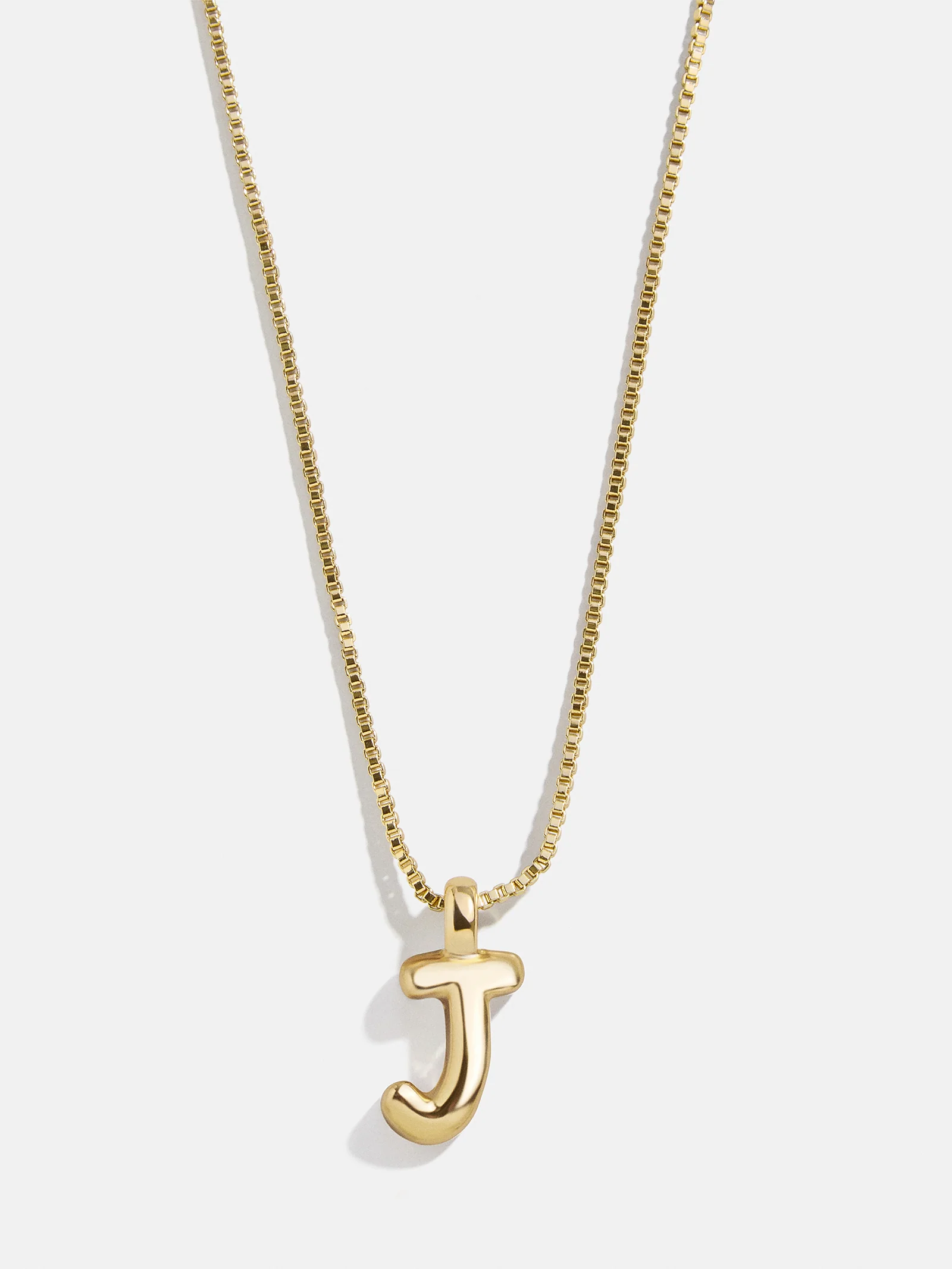 Gwen Mini Bubble Initial Necklace - Gold - Image 13