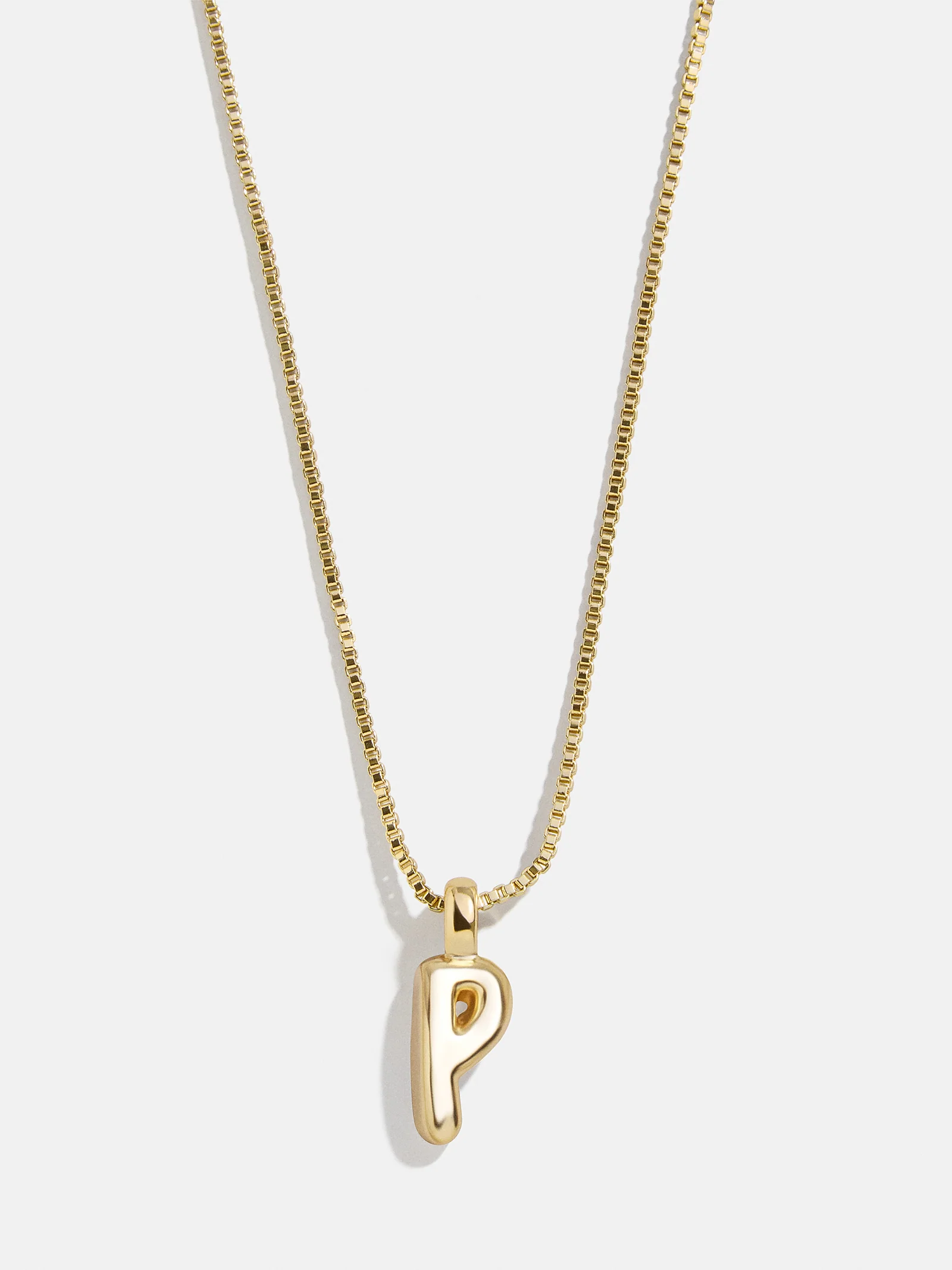 Gwen Mini Bubble Initial Necklace - Gold - Image 19