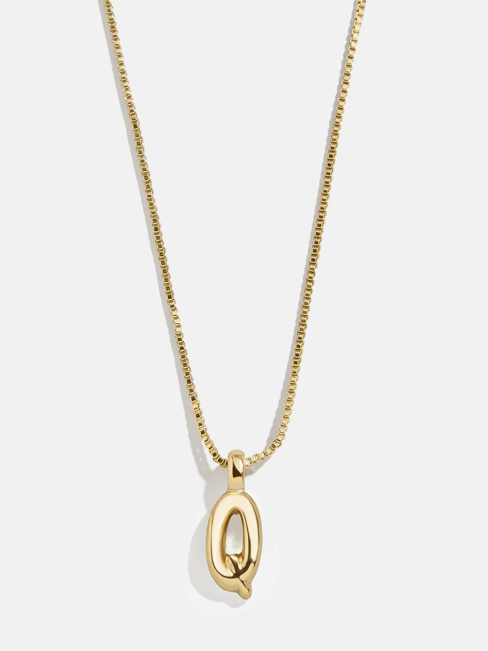 Gwen Mini Bubble Initial Necklace - Gold - Image 20