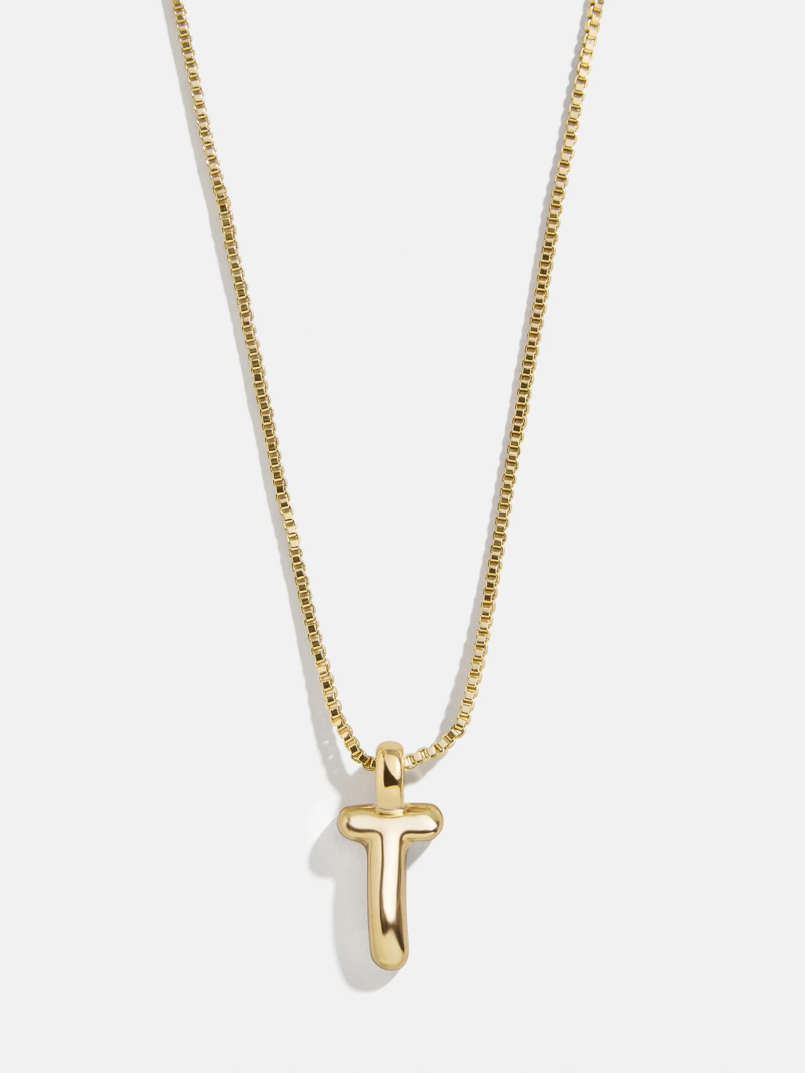Gwen Mini Bubble Initial Necklace - Gold - Image 23