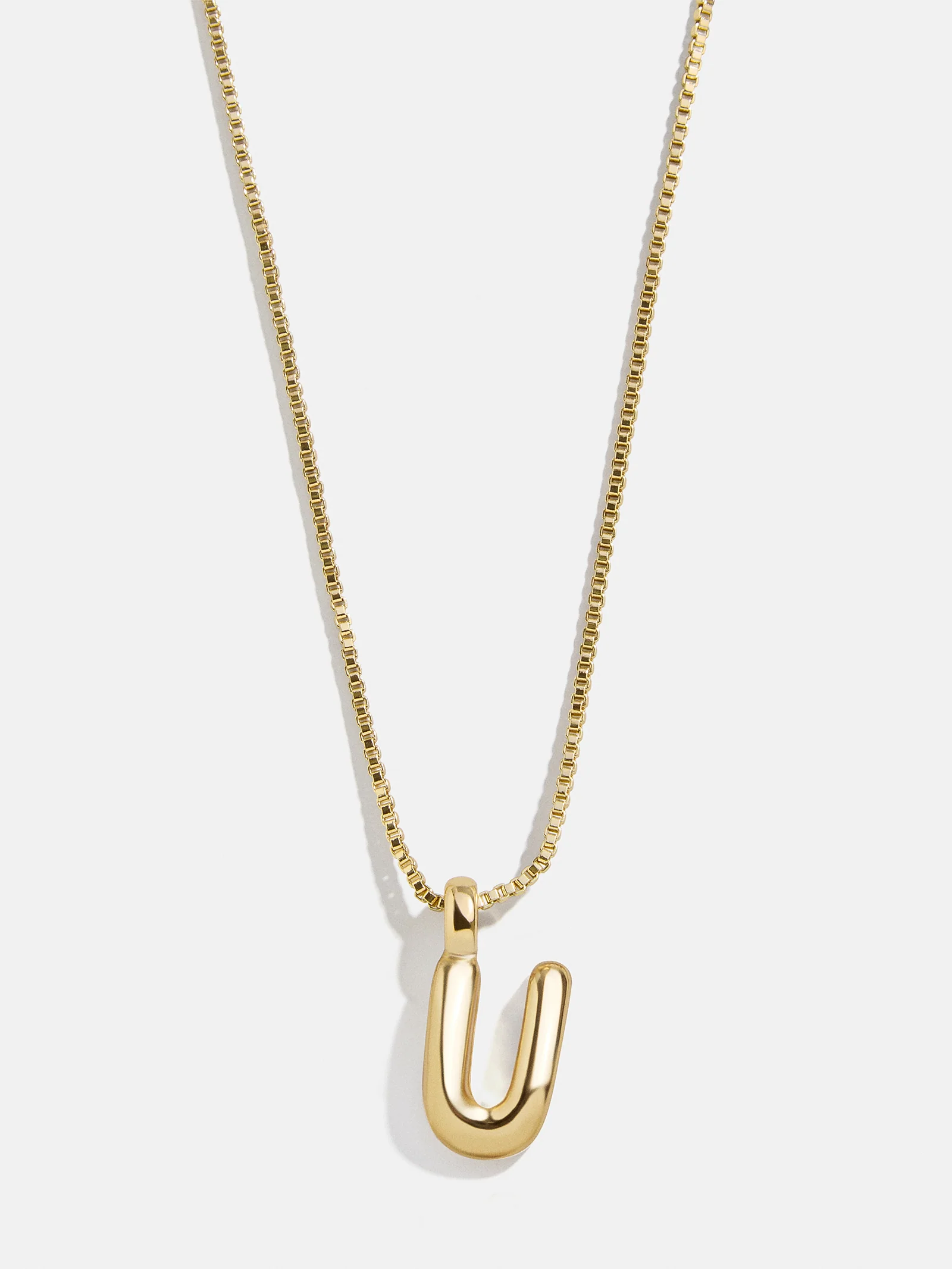 Gwen Mini Bubble Initial Necklace - Gold - Image 24