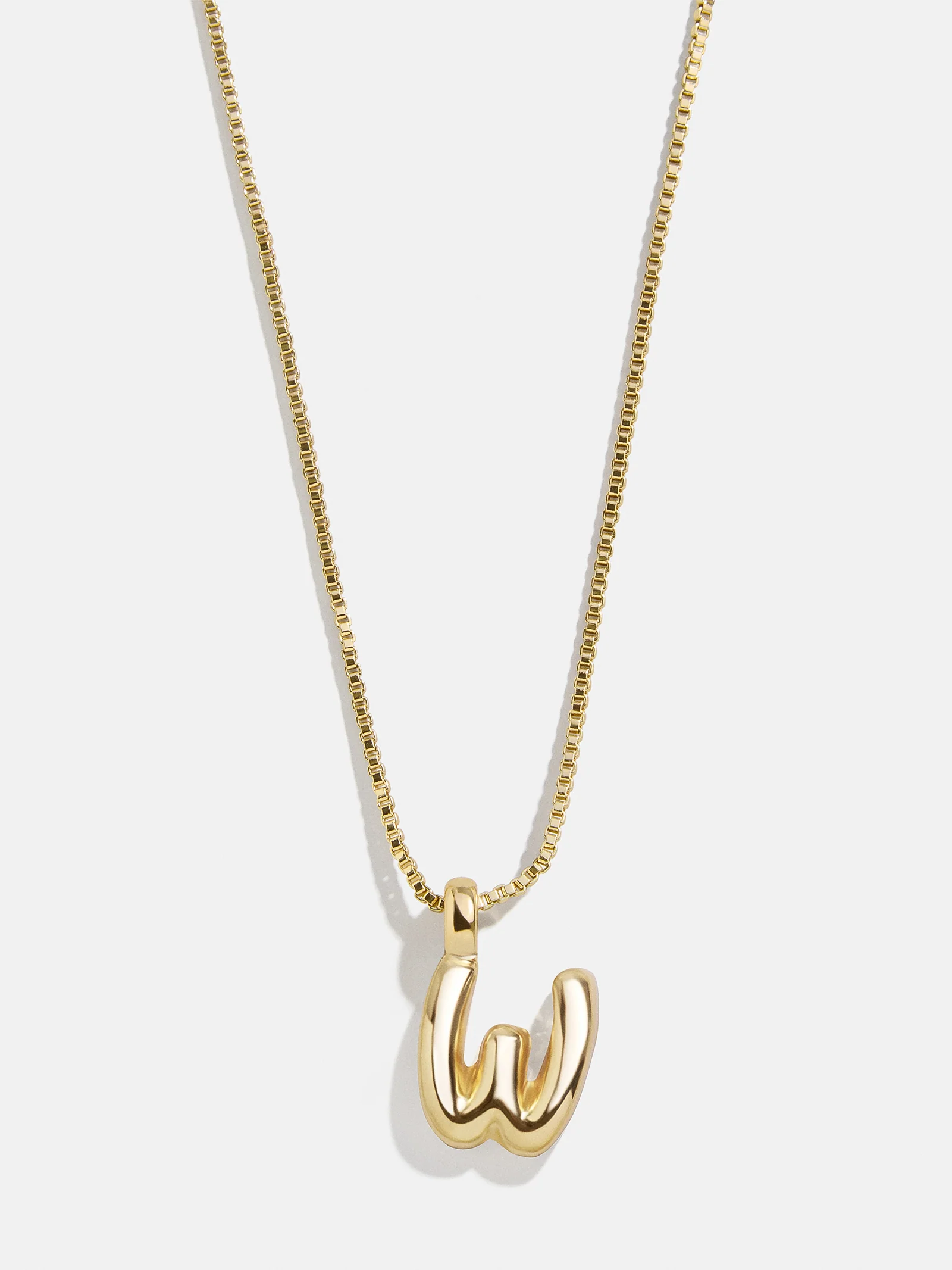 Gwen Mini Bubble Initial Necklace - Gold - Image 26