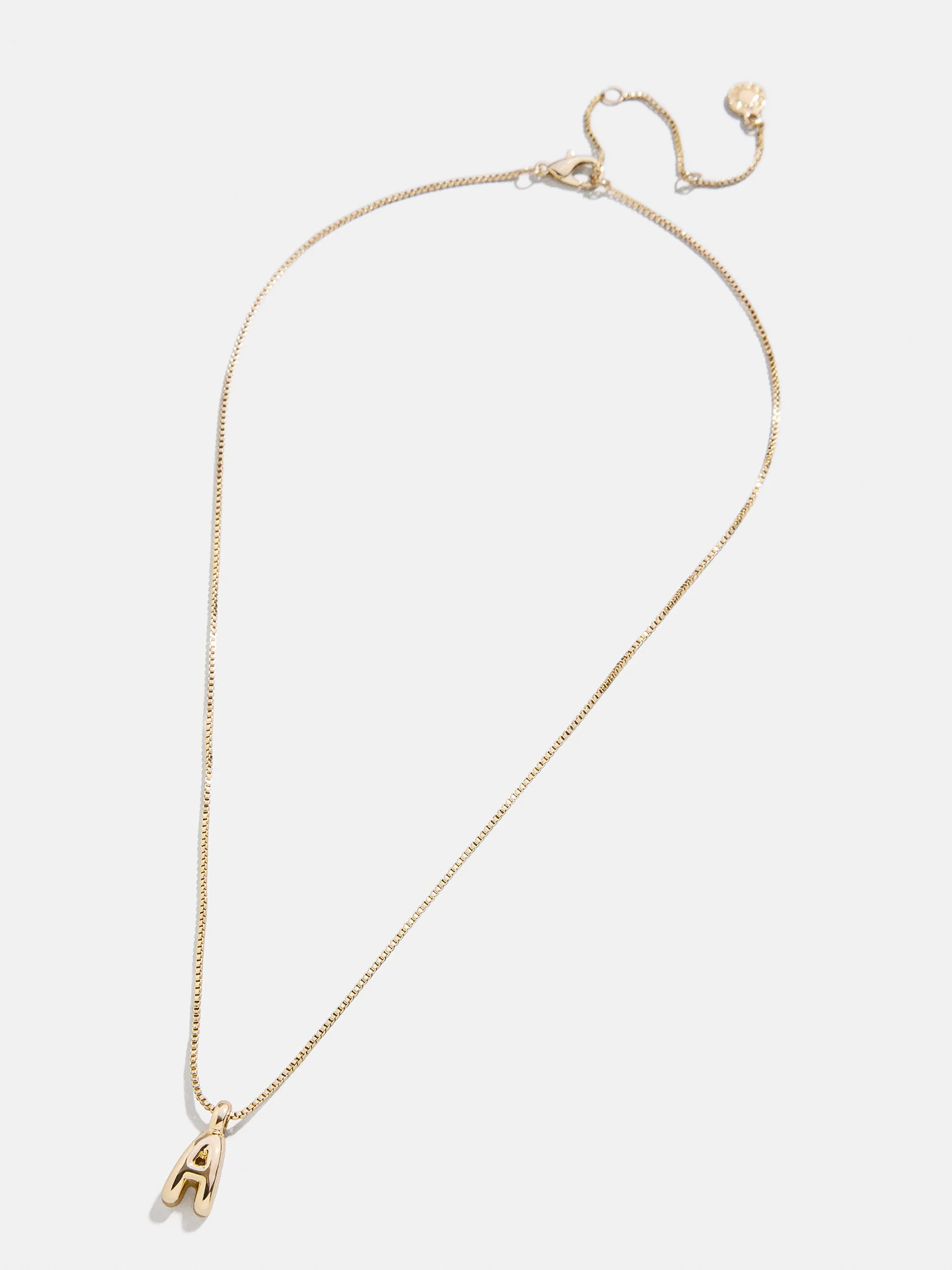 Gwen Mini Bubble Initial Necklace - Gold - Image 31