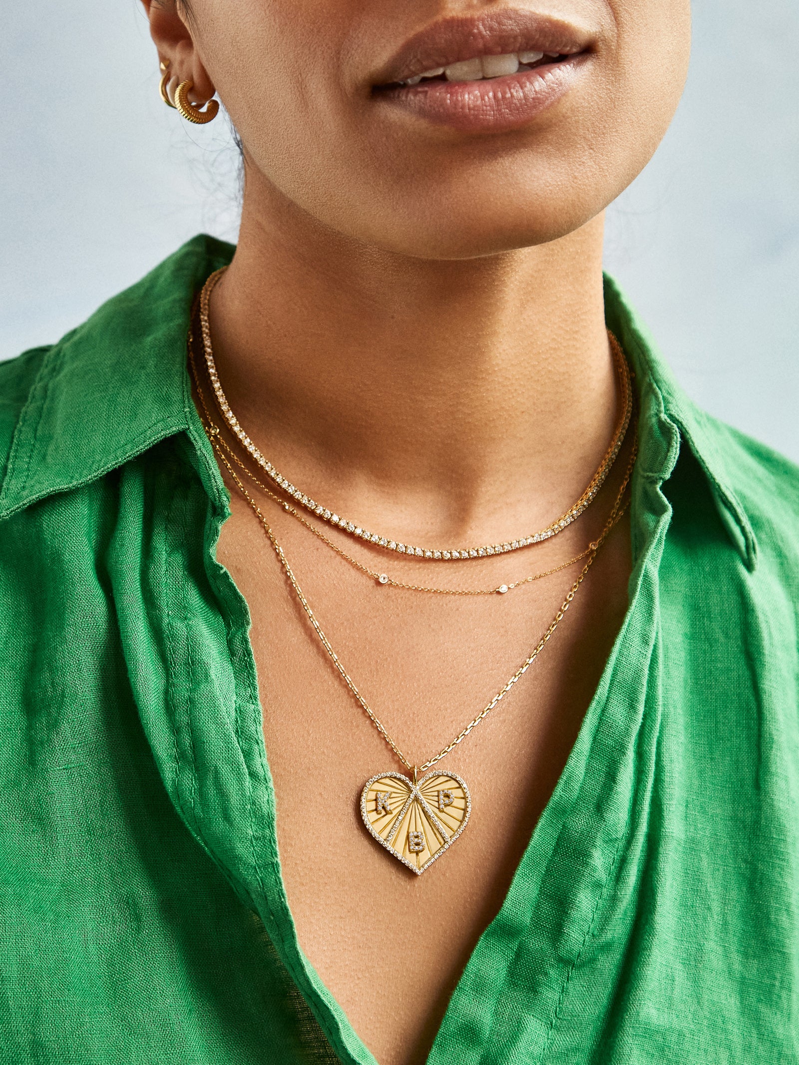 14K Gold Custom Heart Necklace - Image 6