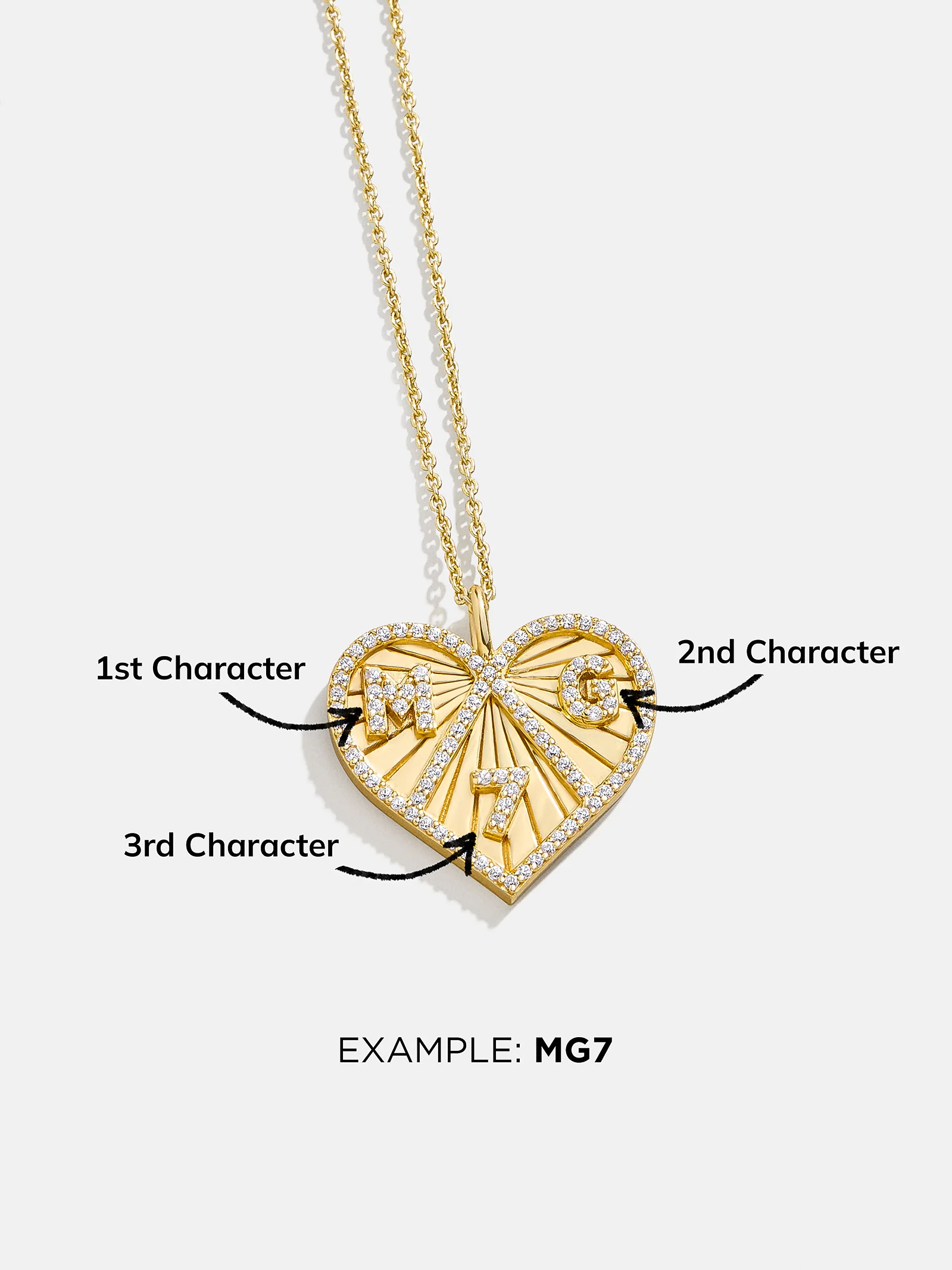 14K Gold Custom Heart Necklace - Image 8
