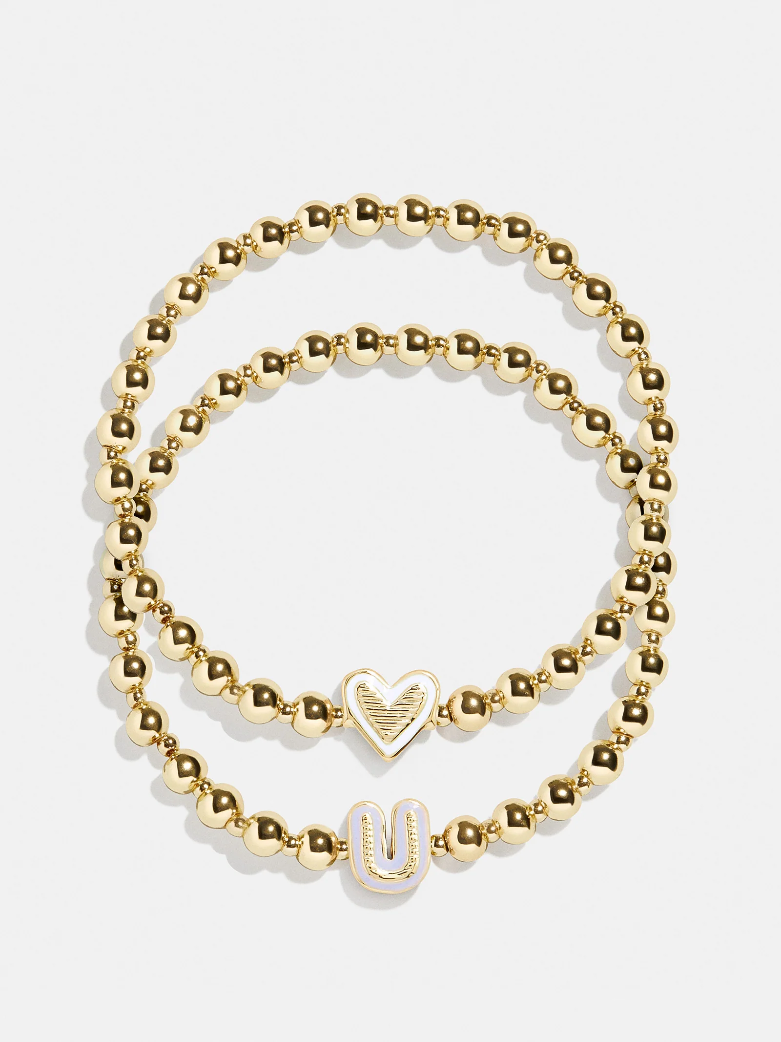 Initial & Heart Kids' Pisa Bracelet Set - Gold - Image 24