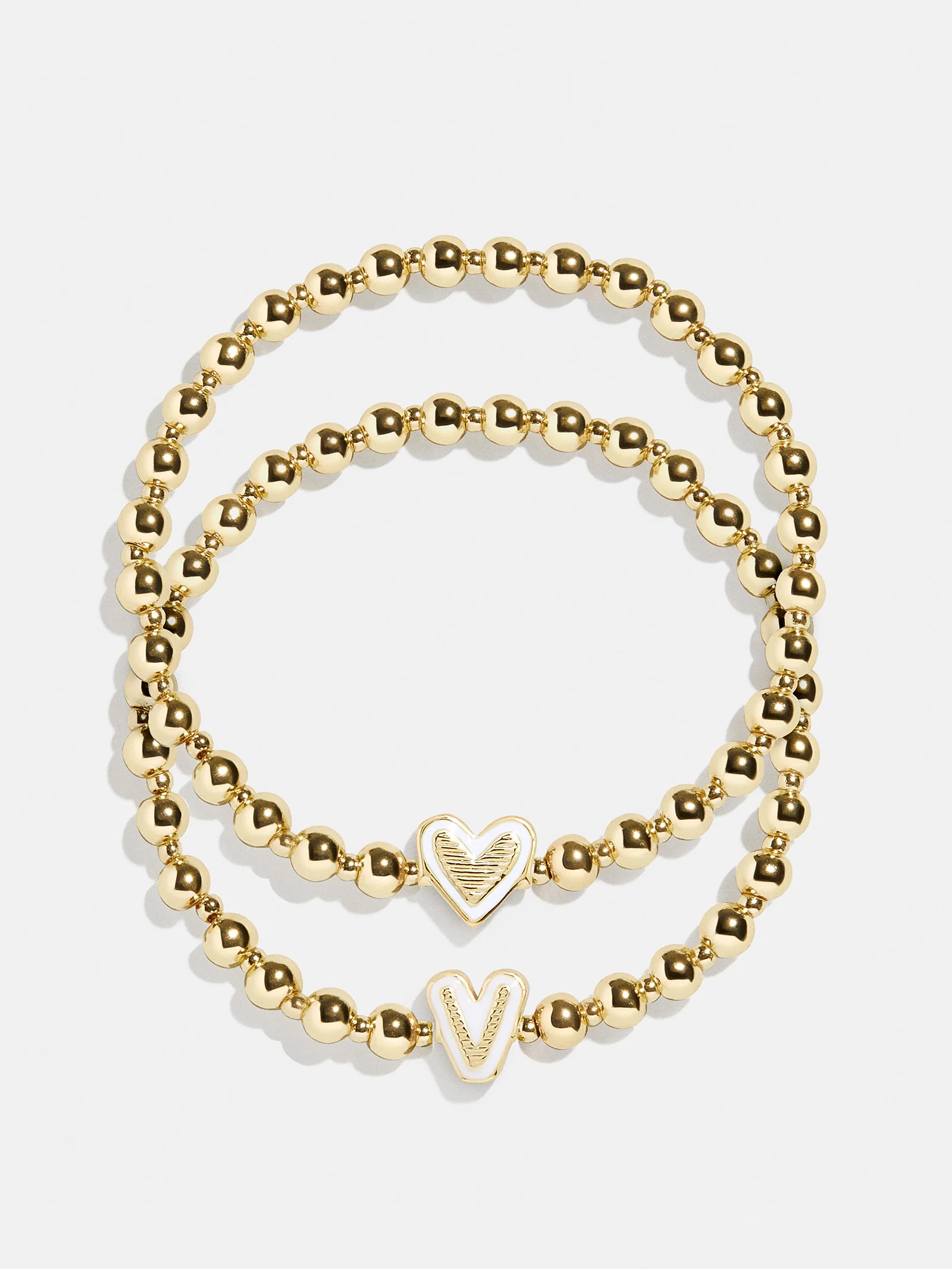 Initial & Heart Kids' Pisa Bracelet Set - Gold - Image 25
