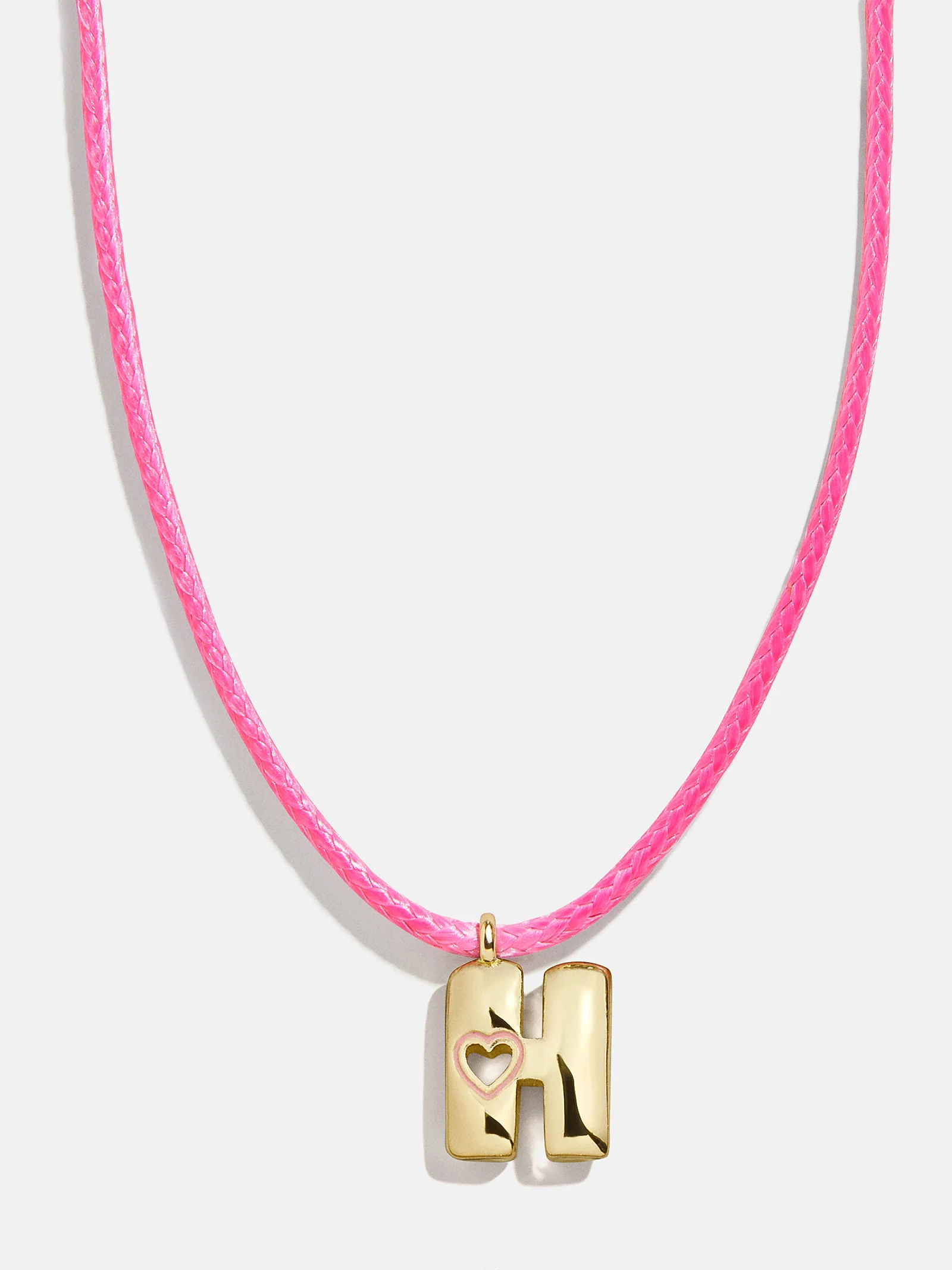 Pretty in Pink Kids Initial Necklace - Light Pink - Image 10