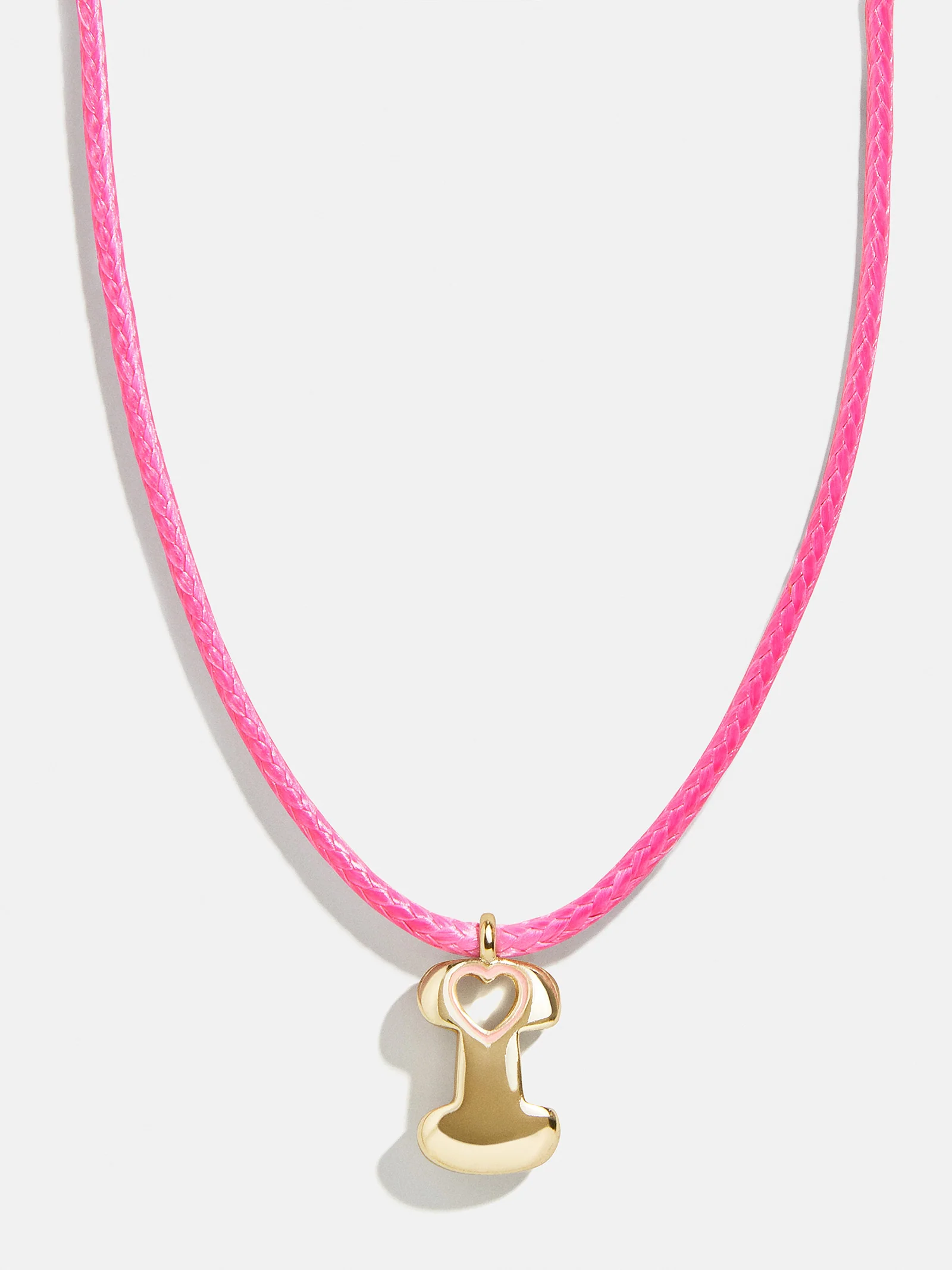 Pretty in Pink Kids Initial Necklace - Light Pink - Image 11
