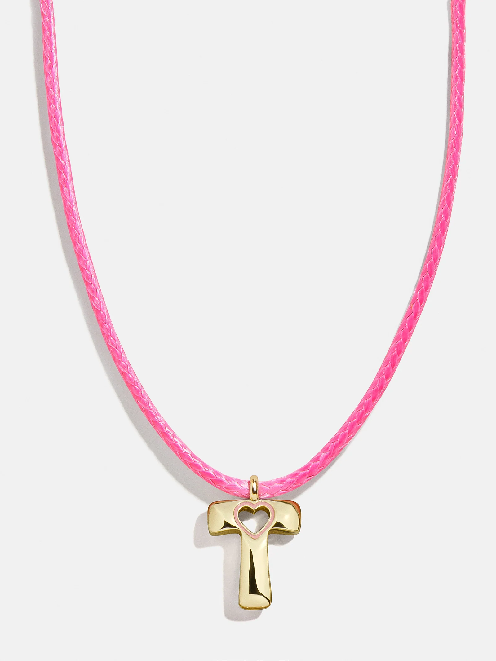 Pretty in Pink Kids Initial Necklace - Light Pink - Image 21