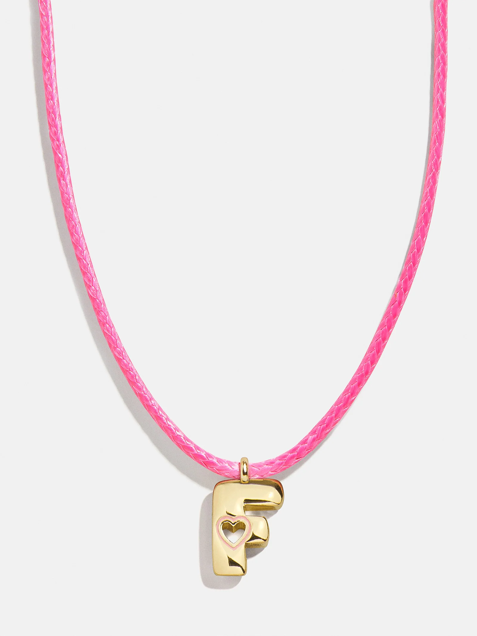 Pretty in Pink Kids Initial Necklace - Light Pink - Image 8