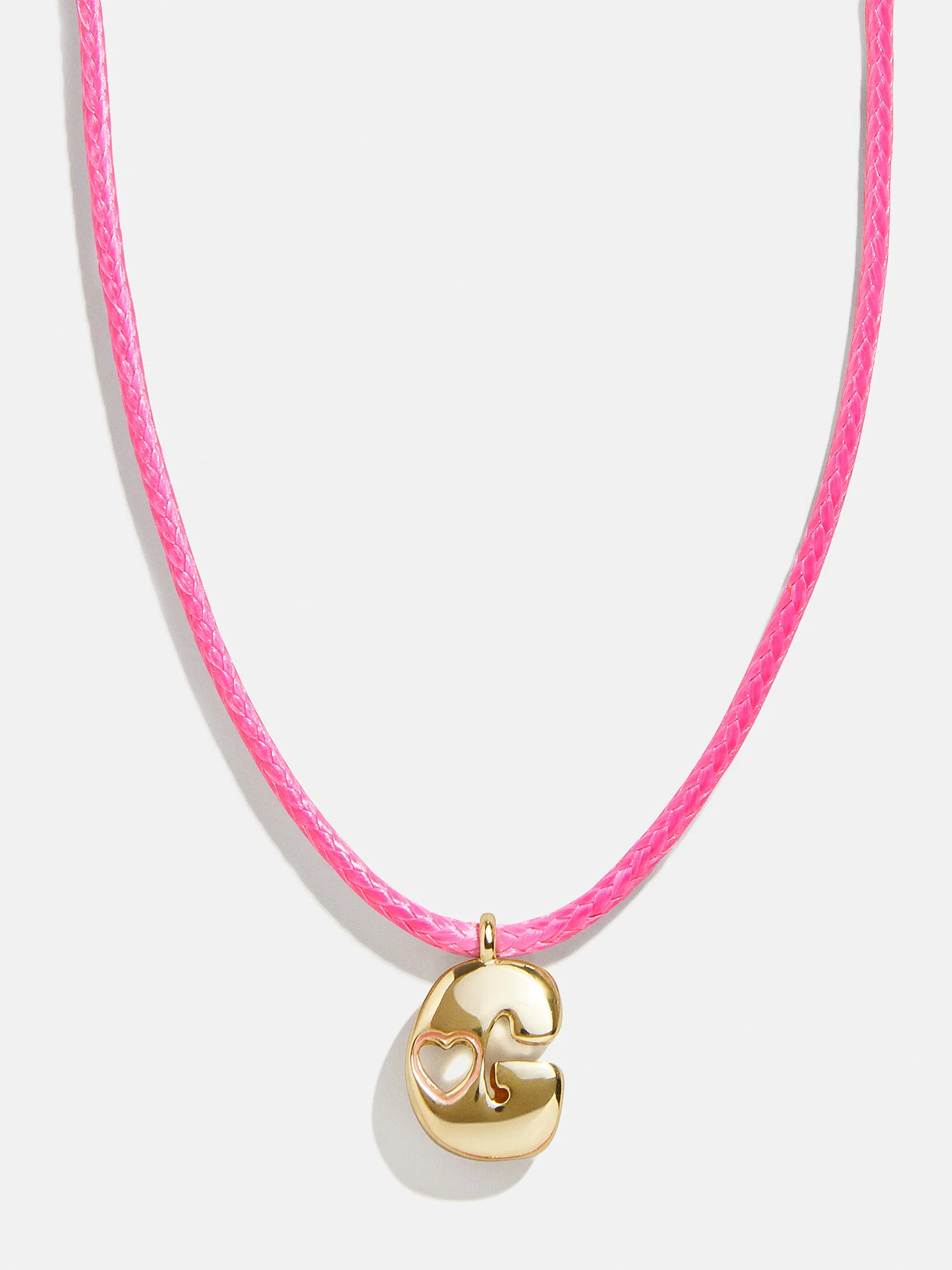 Pretty in Pink Kids Initial Necklace - Light Pink - Image 9