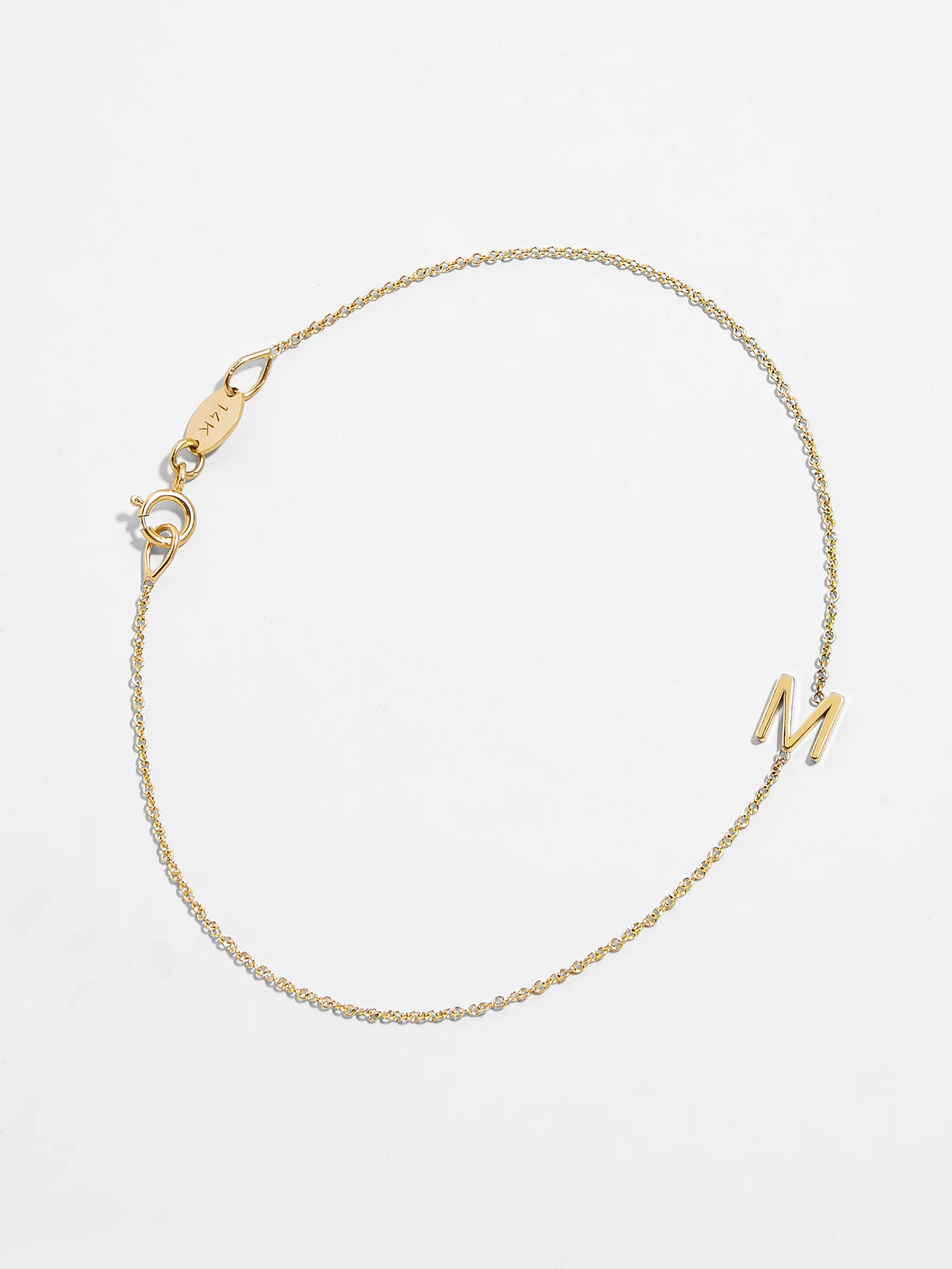 Maya Brenner Mini Letter Bracelet - Image 3