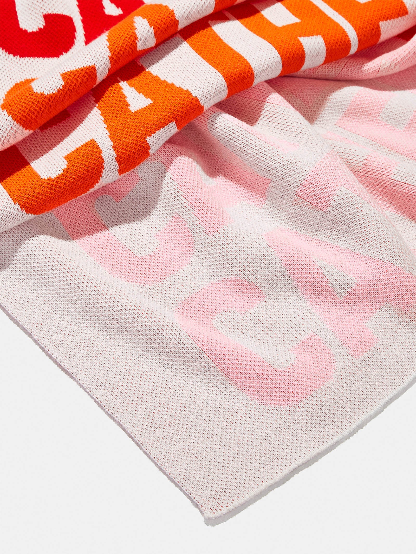 Ombre Name Custom Blanket - White/Red - Image 3