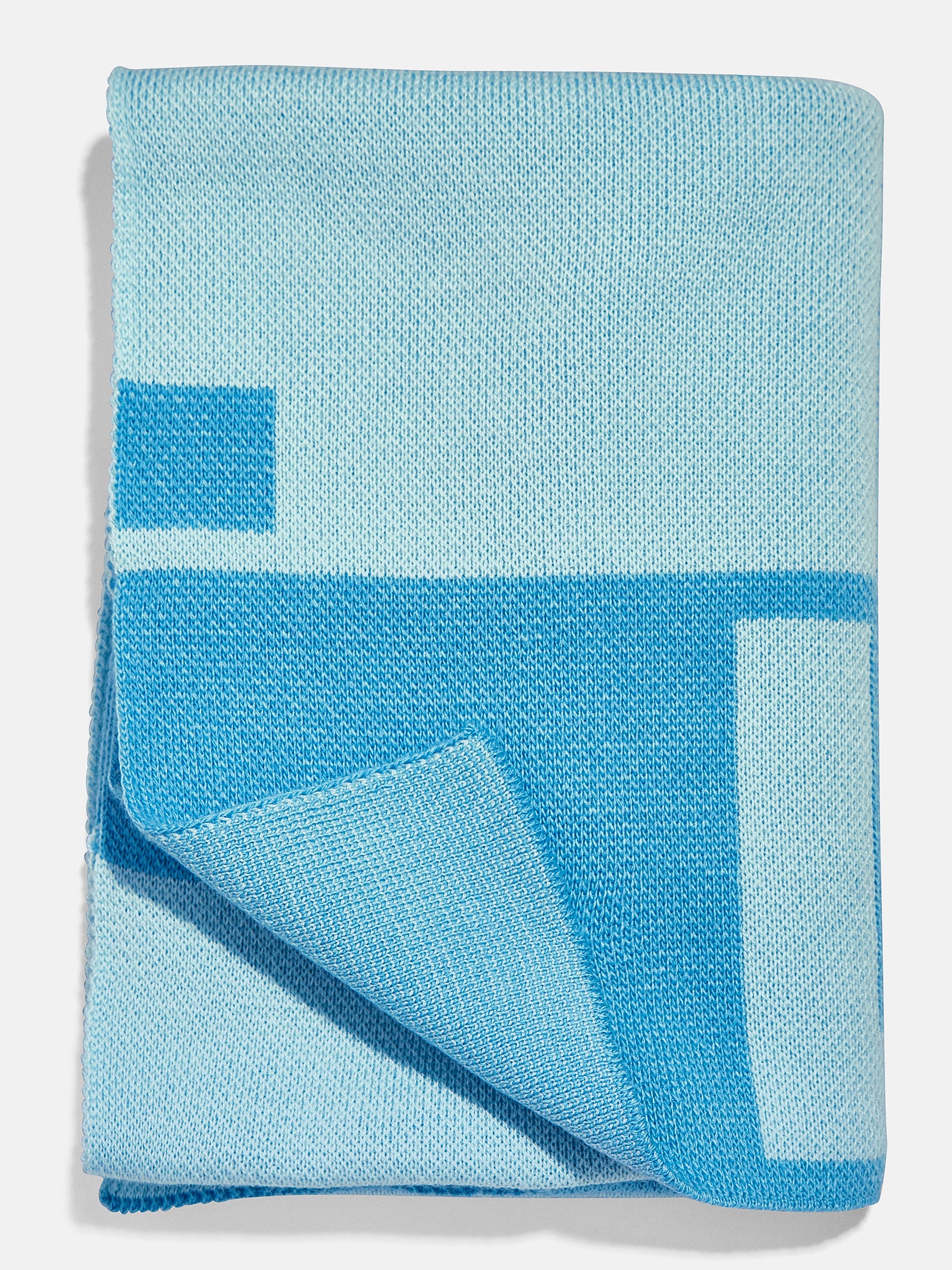Opposites Attract Custom Blanket - Bright Blue/Light Blue - Image 4