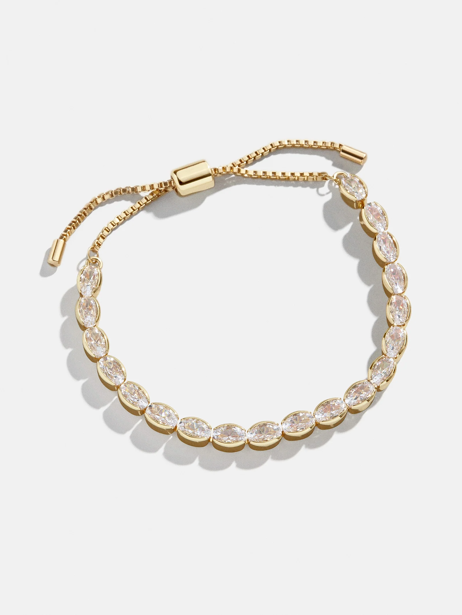 Bridget Cubic Zirconia Tennis Bracelet - Gold/Pavé - Image 4