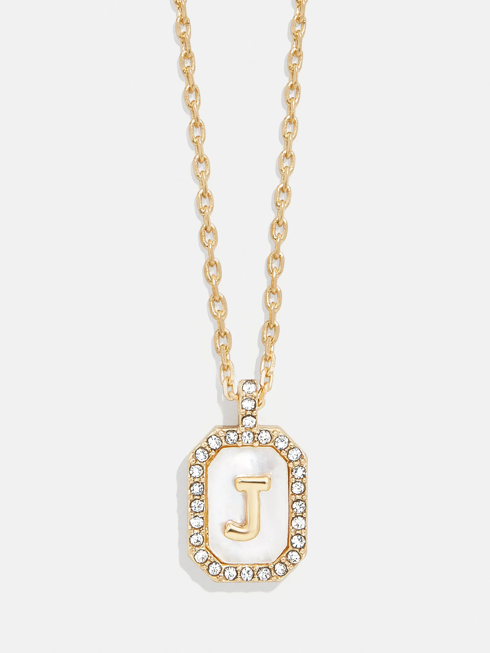 Gold & Mother of Pearl Initial Necklace - Mother Of Pearl - Image 12