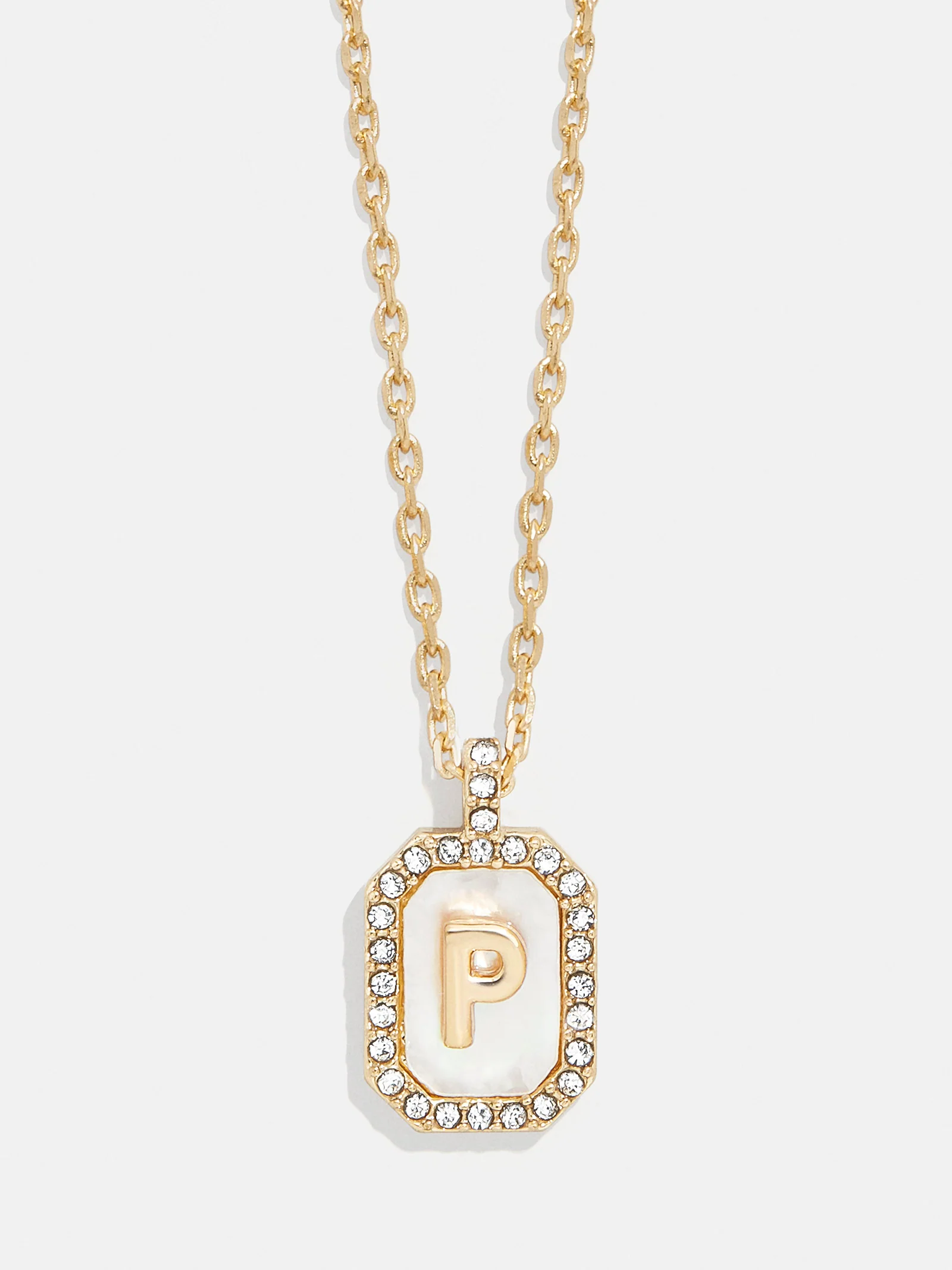 Gold & Mother of Pearl Initial Necklace - Mother Of Pearl - Image 18