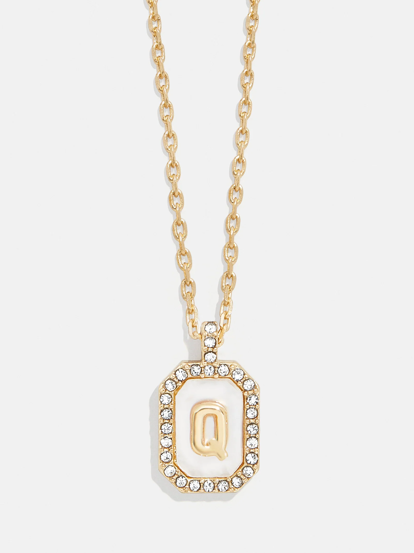 Gold & Mother of Pearl Initial Necklace - Mother Of Pearl - Image 19
