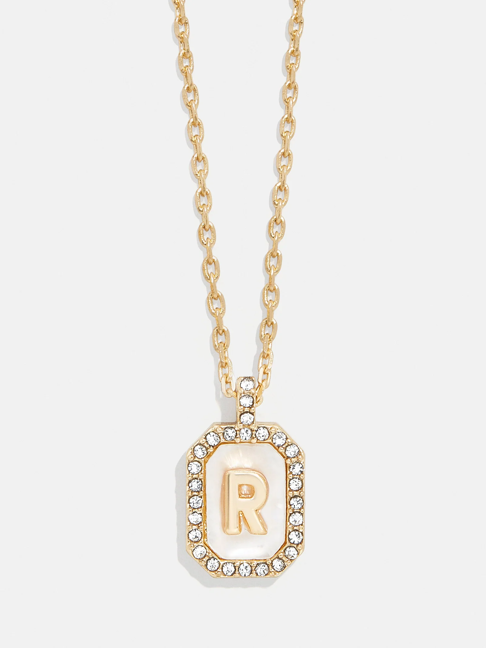Gold & Mother of Pearl Initial Necklace - Mother Of Pearl - Image 20