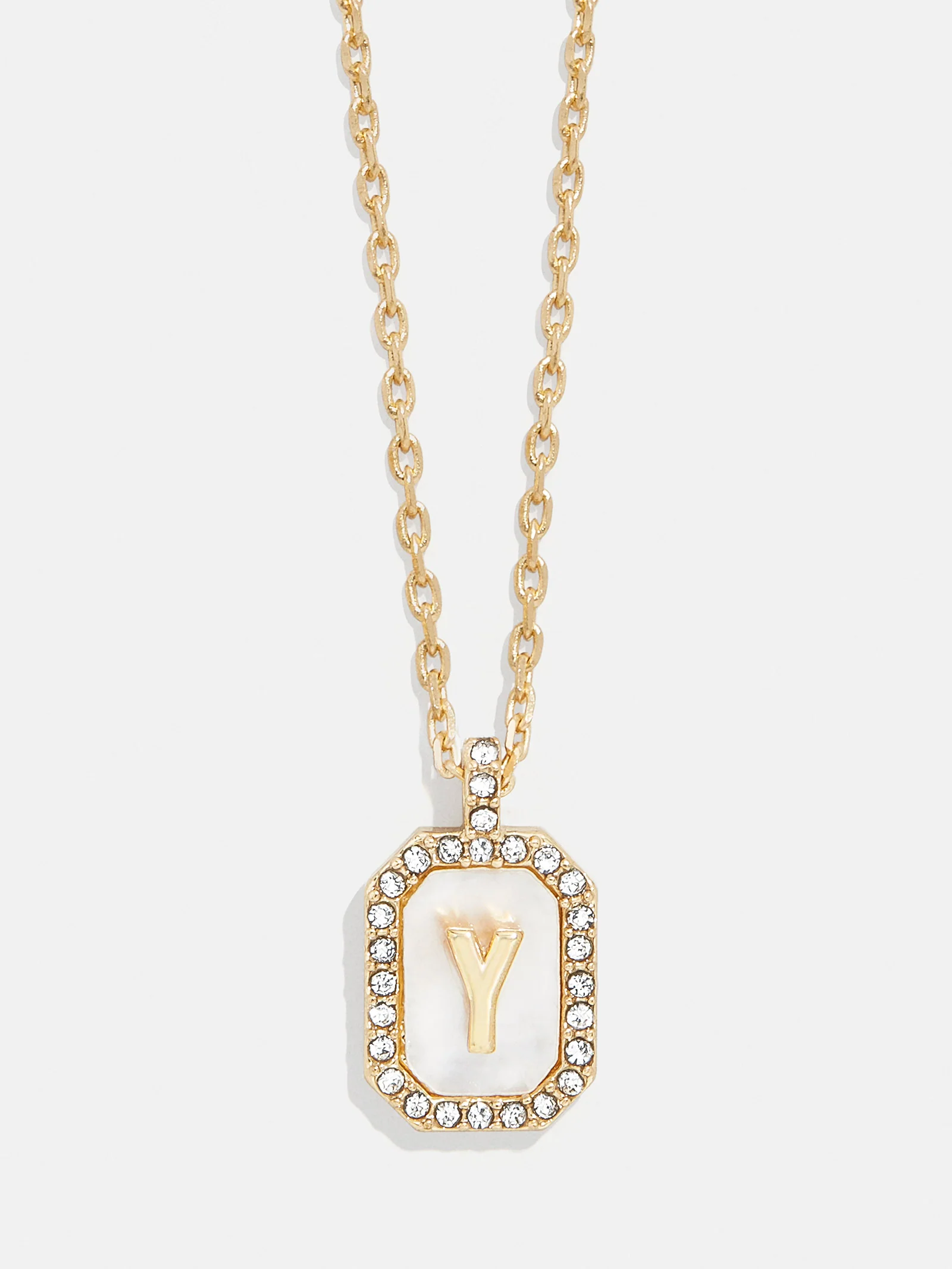 Gold & Mother of Pearl Initial Necklace - Mother Of Pearl - Image 27